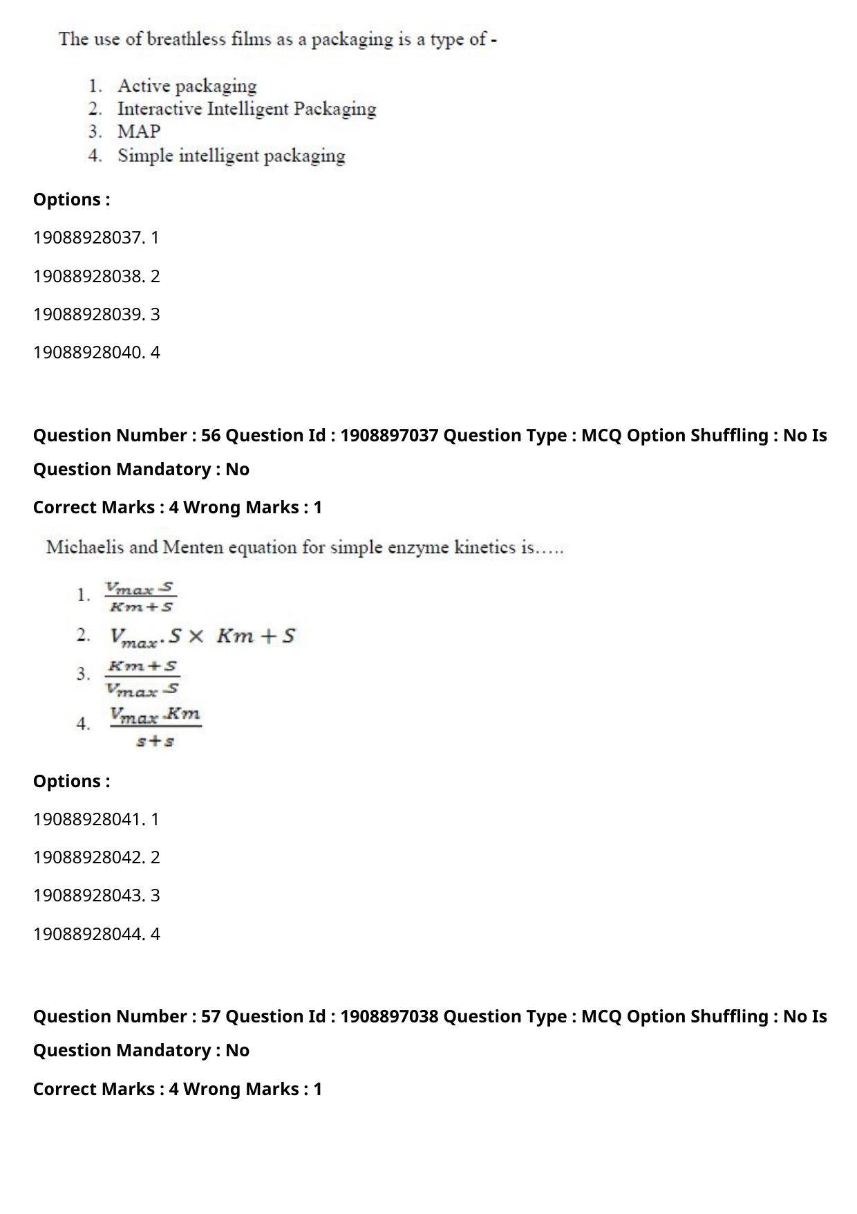 ICAR AIEEA PG 2021 FOOD SCIENCE TECHNOLOGY Question Paper - Page 29