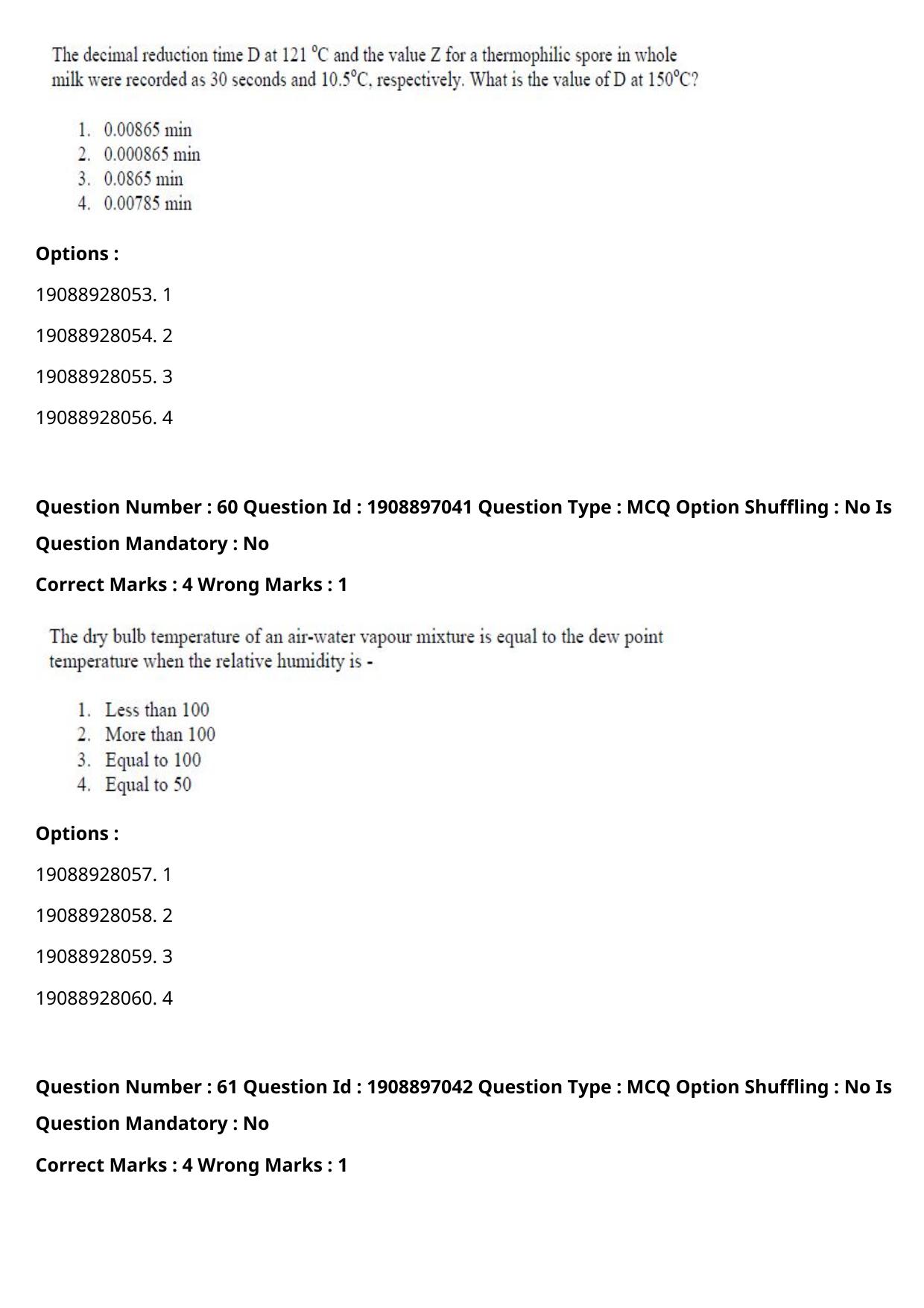 ICAR AIEEA PG 2021 FOOD SCIENCE TECHNOLOGY Question Paper - Page 31