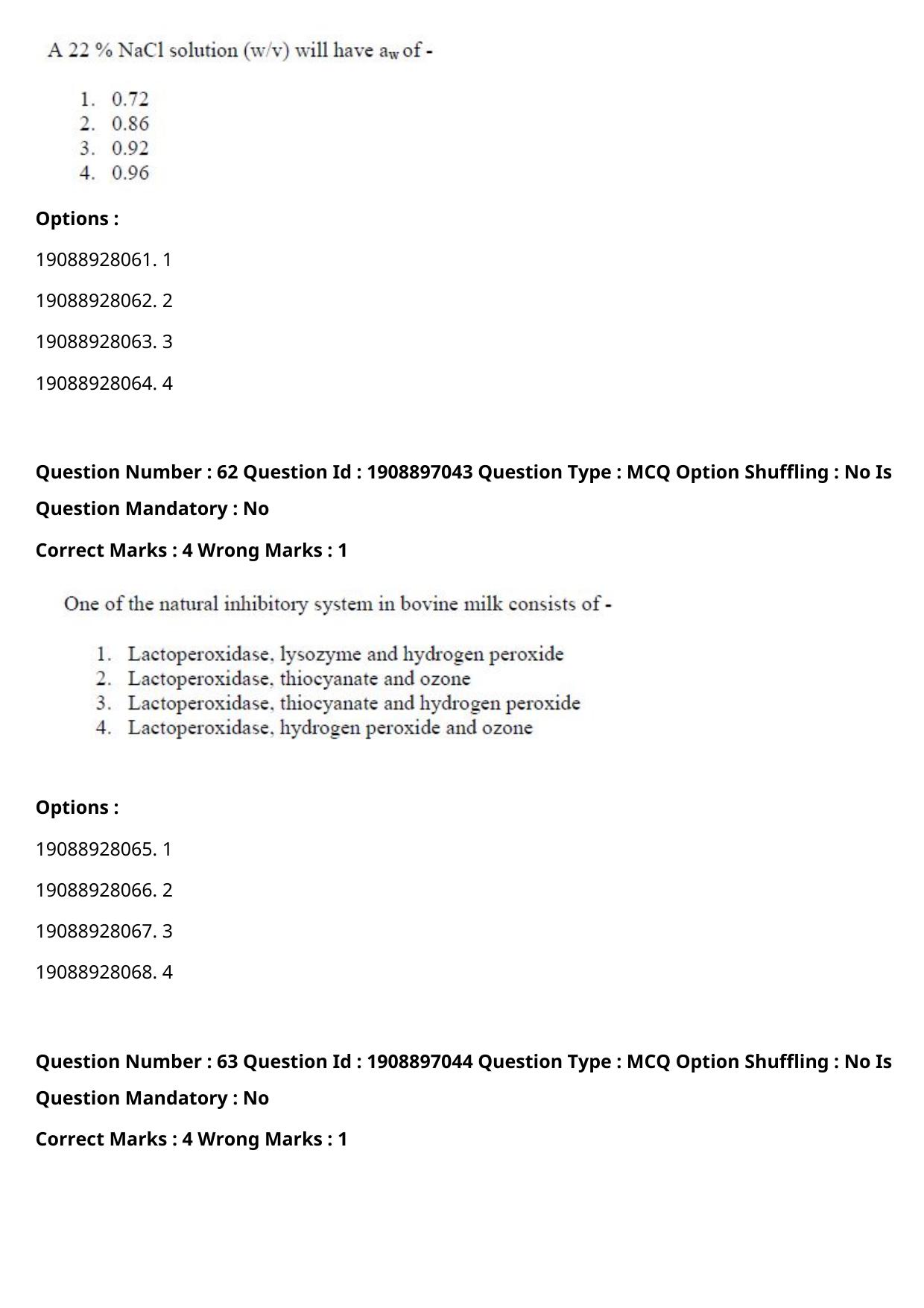 ICAR AIEEA PG 2021 FOOD SCIENCE TECHNOLOGY Question Paper - Page 32