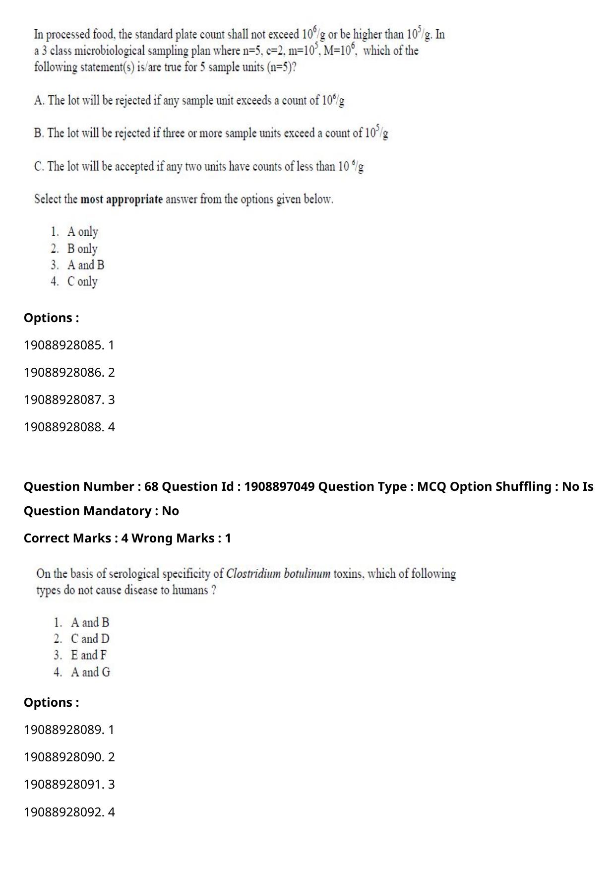 ICAR AIEEA PG 2021 FOOD SCIENCE TECHNOLOGY Question Paper - Page 35