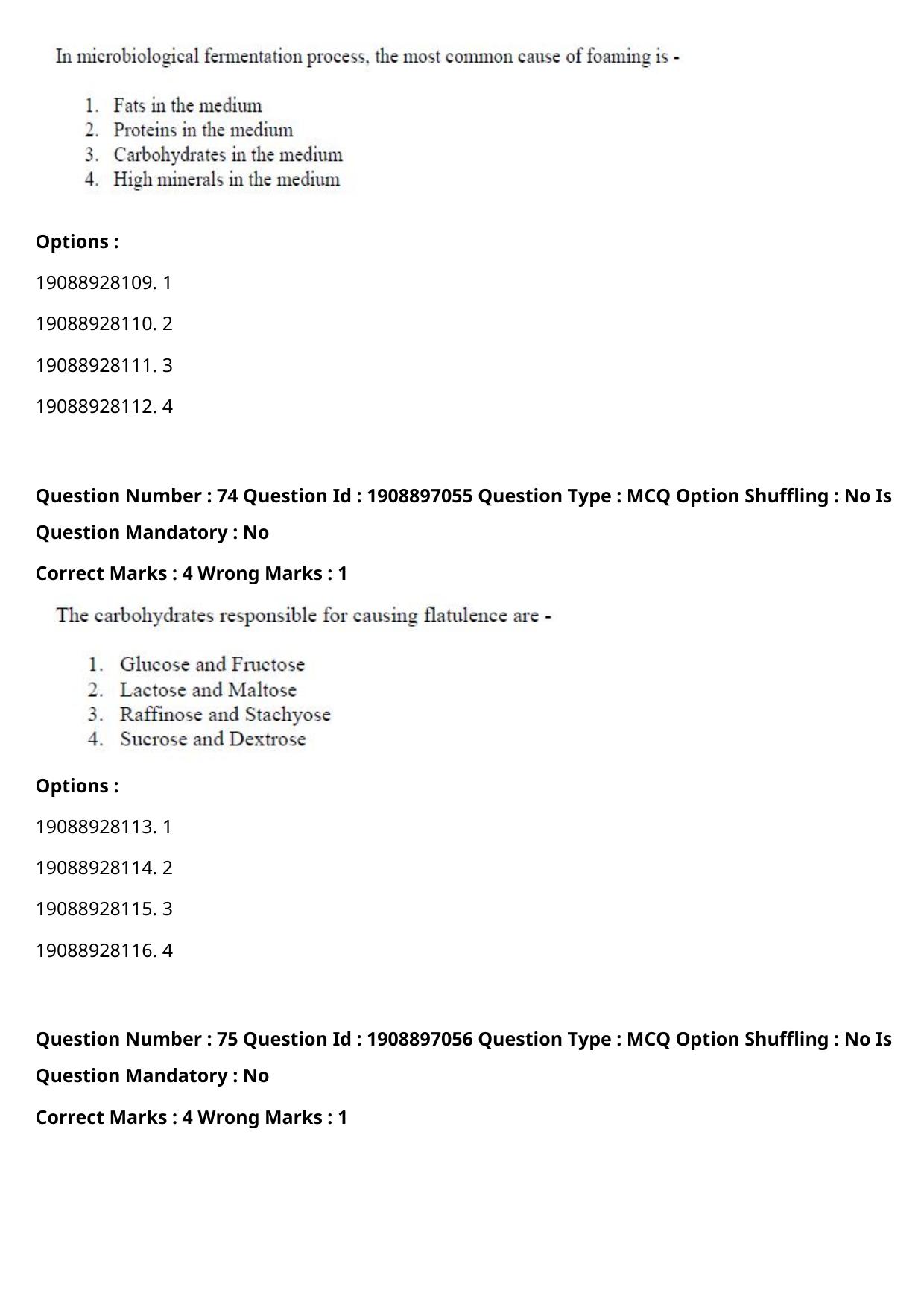 ICAR AIEEA PG 2021 FOOD SCIENCE TECHNOLOGY Question Paper - Page 38