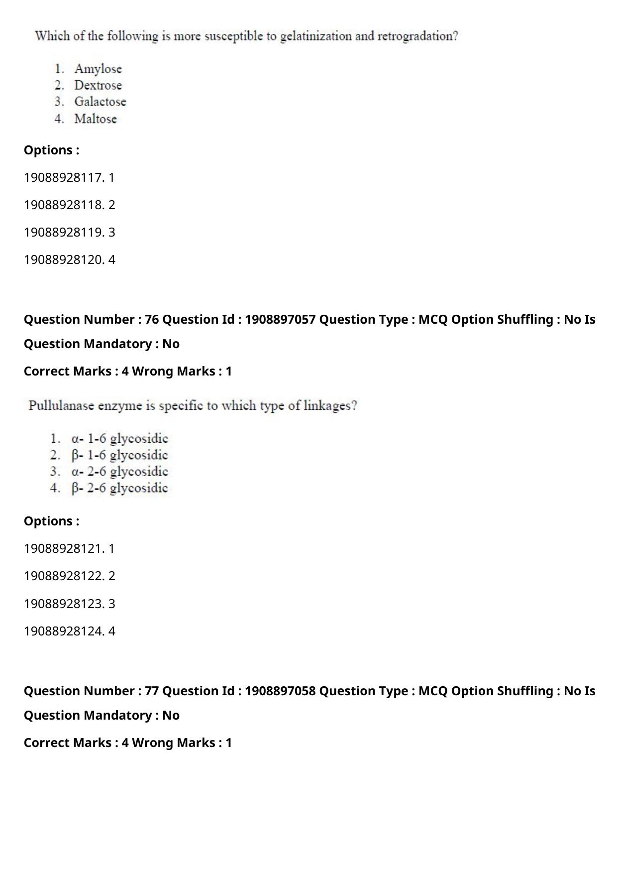 ICAR AIEEA PG 2021 FOOD SCIENCE TECHNOLOGY Question Paper - Page 39