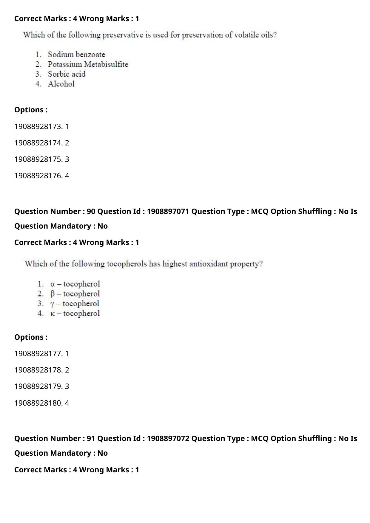 ICAR AIEEA PG 2021 FOOD SCIENCE TECHNOLOGY Question Paper - Page 46