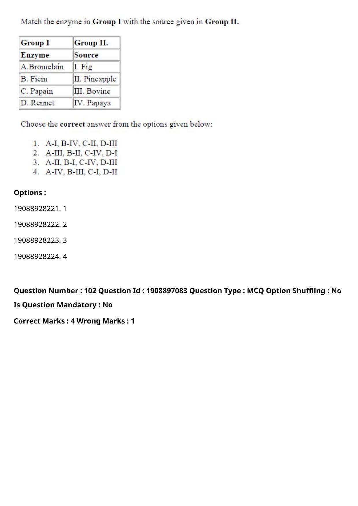 ICAR AIEEA PG 2021 FOOD SCIENCE TECHNOLOGY Question Paper - Page 52