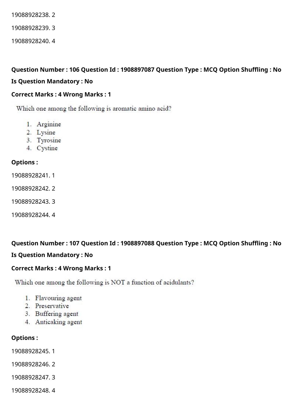 ICAR AIEEA PG 2021 FOOD SCIENCE TECHNOLOGY Question Paper - Page 55
