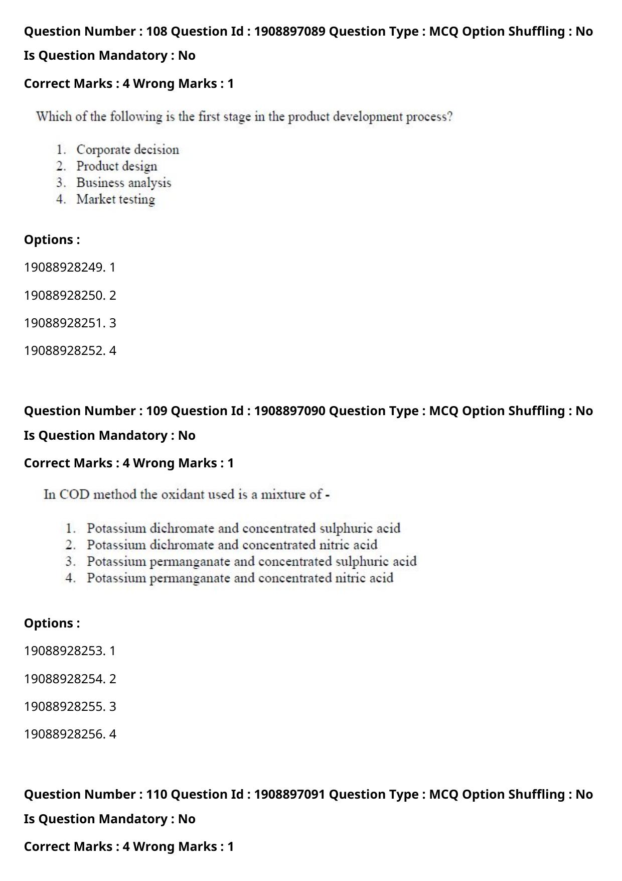 ICAR AIEEA PG 2021 FOOD SCIENCE TECHNOLOGY Question Paper - Page 56