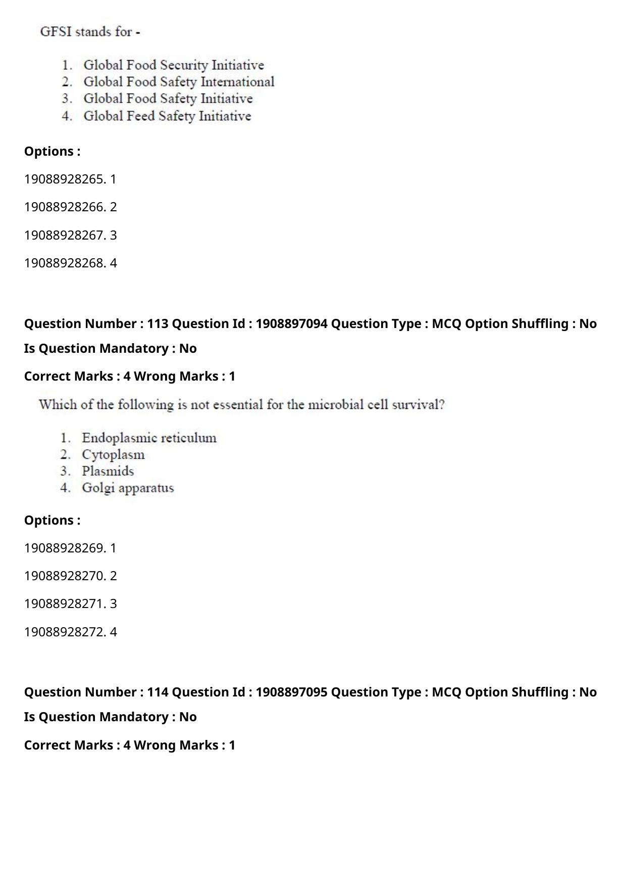 ICAR AIEEA PG 2021 FOOD SCIENCE TECHNOLOGY Question Paper - Page 58