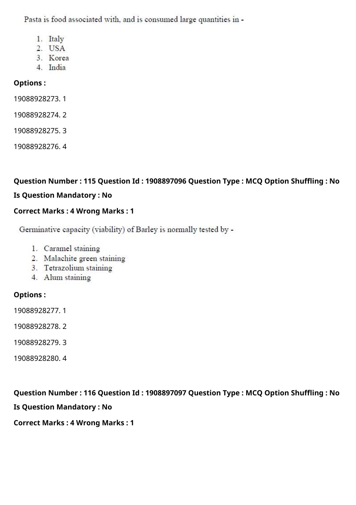 ICAR AIEEA PG 2021 FOOD SCIENCE TECHNOLOGY Question Paper - Page 59