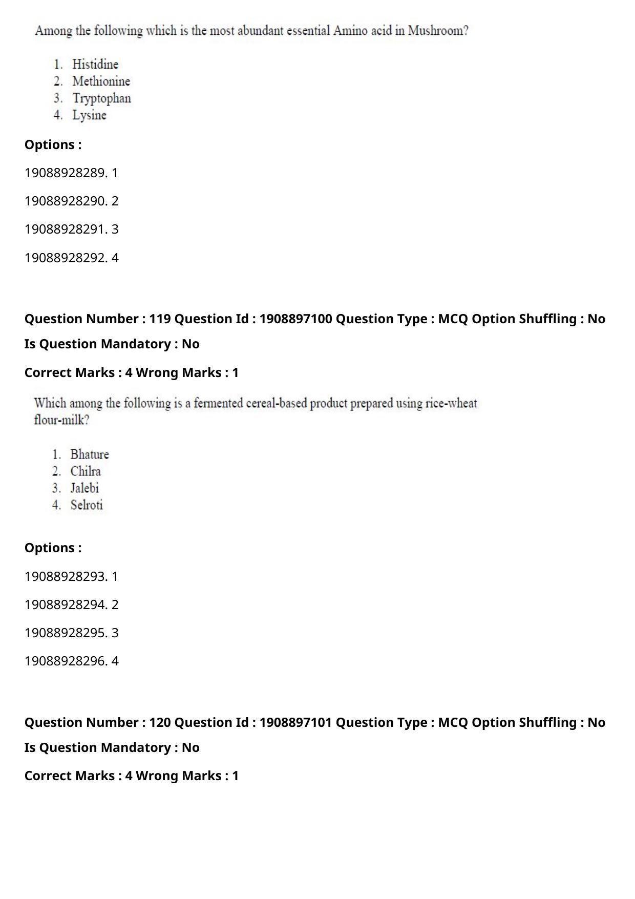 ICAR AIEEA PG 2021 FOOD SCIENCE TECHNOLOGY Question Paper - Page 61