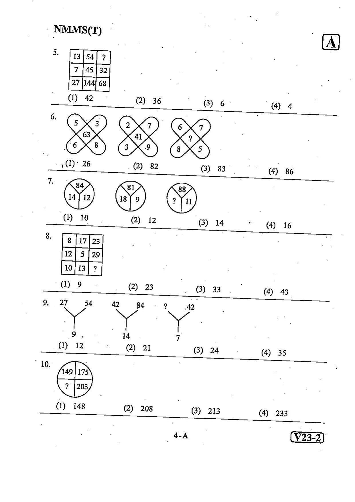 NMMS Question Papers FEBRUARY 2023 (Telugu Medium) - Page 4