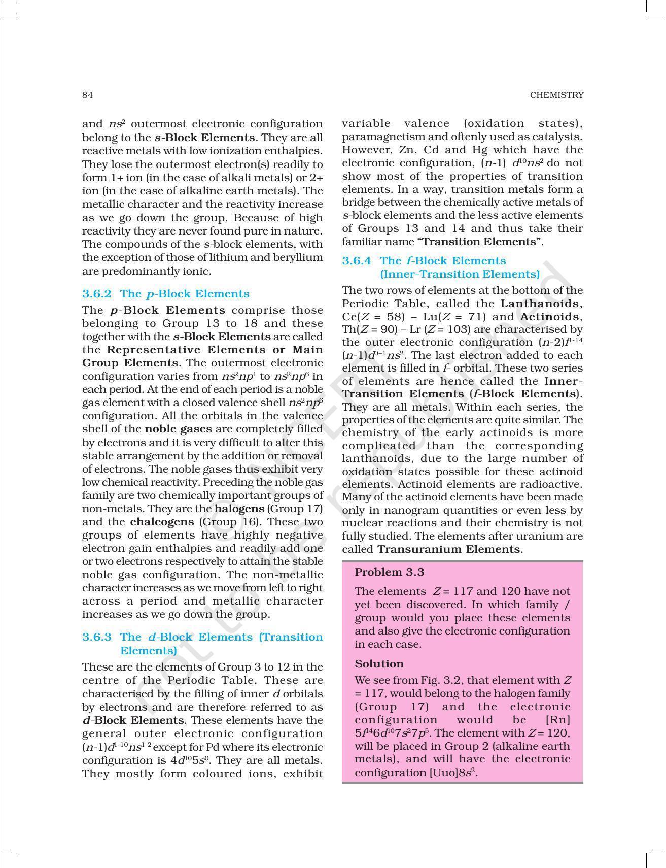 NCERT Book for Class 11 Chemistry Chapter 3 Classification of Elements and Periodicity in Properties - Page 11