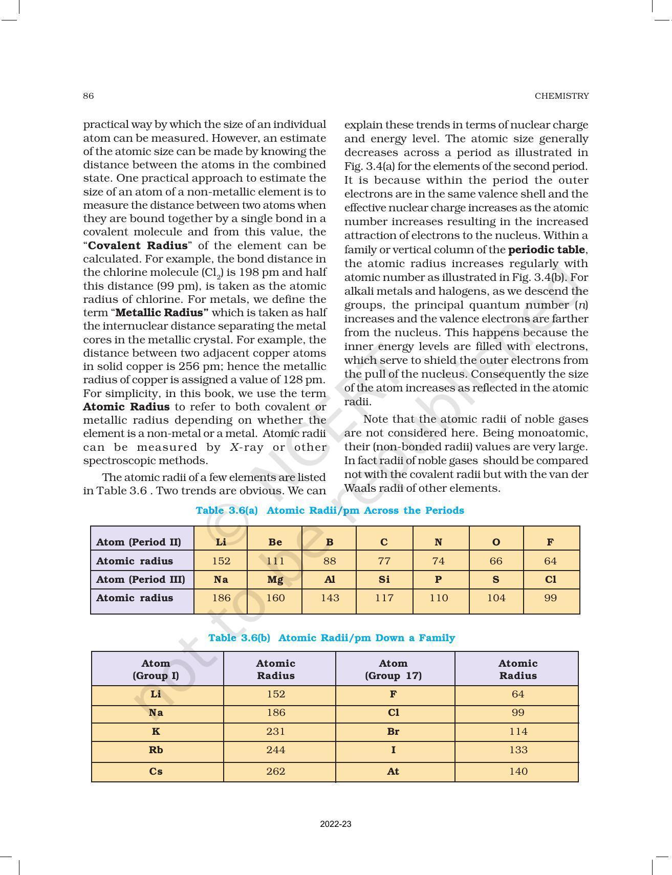 NCERT Book for Class 11 Chemistry Chapter 3 Classification of Elements and Periodicity in Properties - Page 13