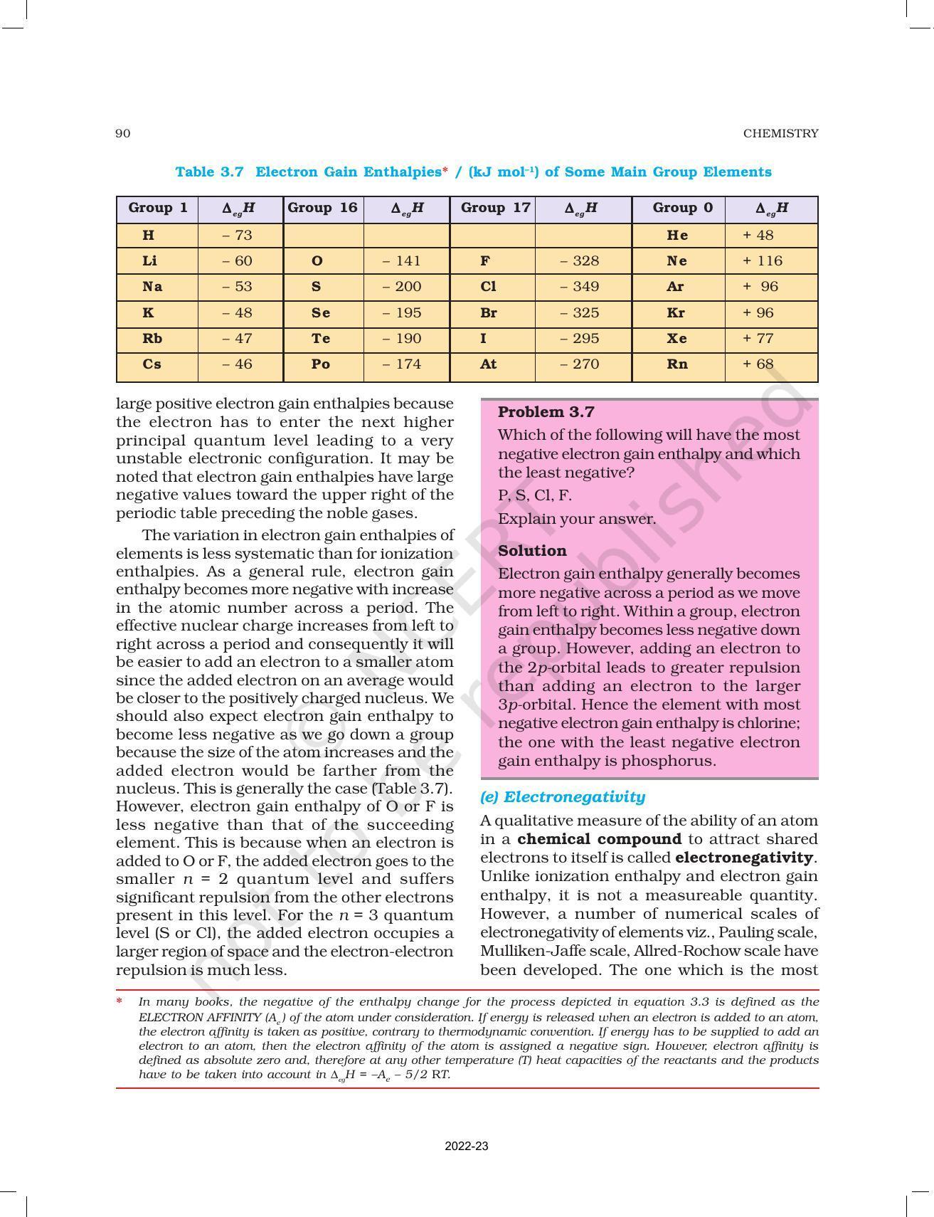 NCERT Book for Class 11 Chemistry Chapter 3 Classification of Elements and Periodicity in Properties - Page 17