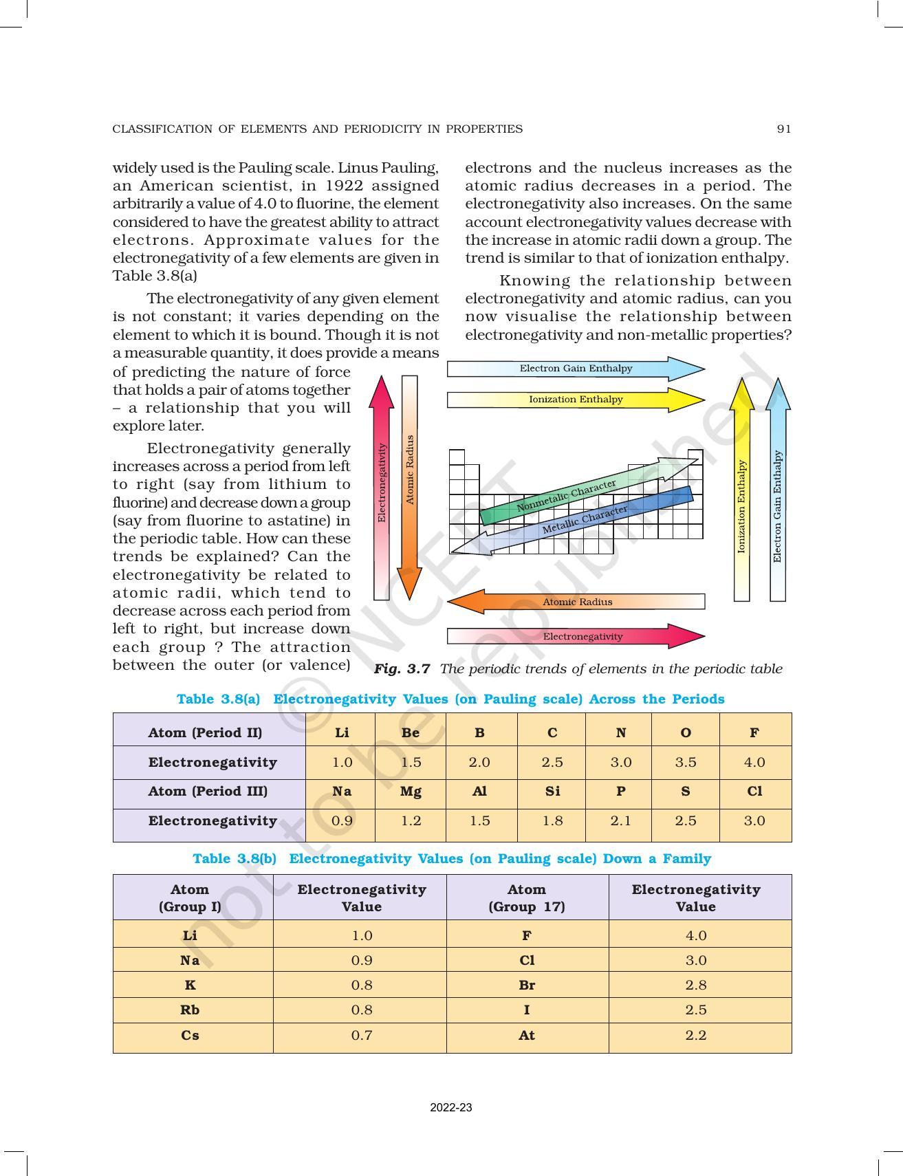 NCERT Book for Class 11 Chemistry Chapter 3 Classification of Elements and Periodicity in Properties - Page 18