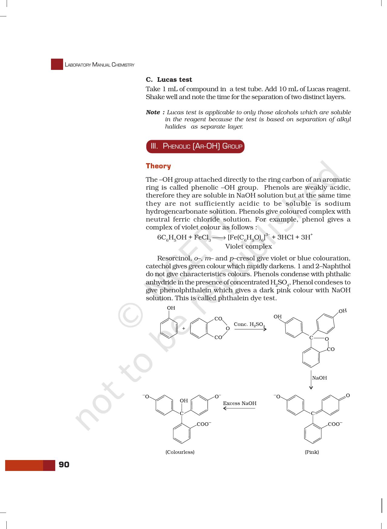NCERT Laboratory Manuals for Class XII Chemistry - Unit 8 (Tests for Functional Groups in Organic Compounds) - Page 5