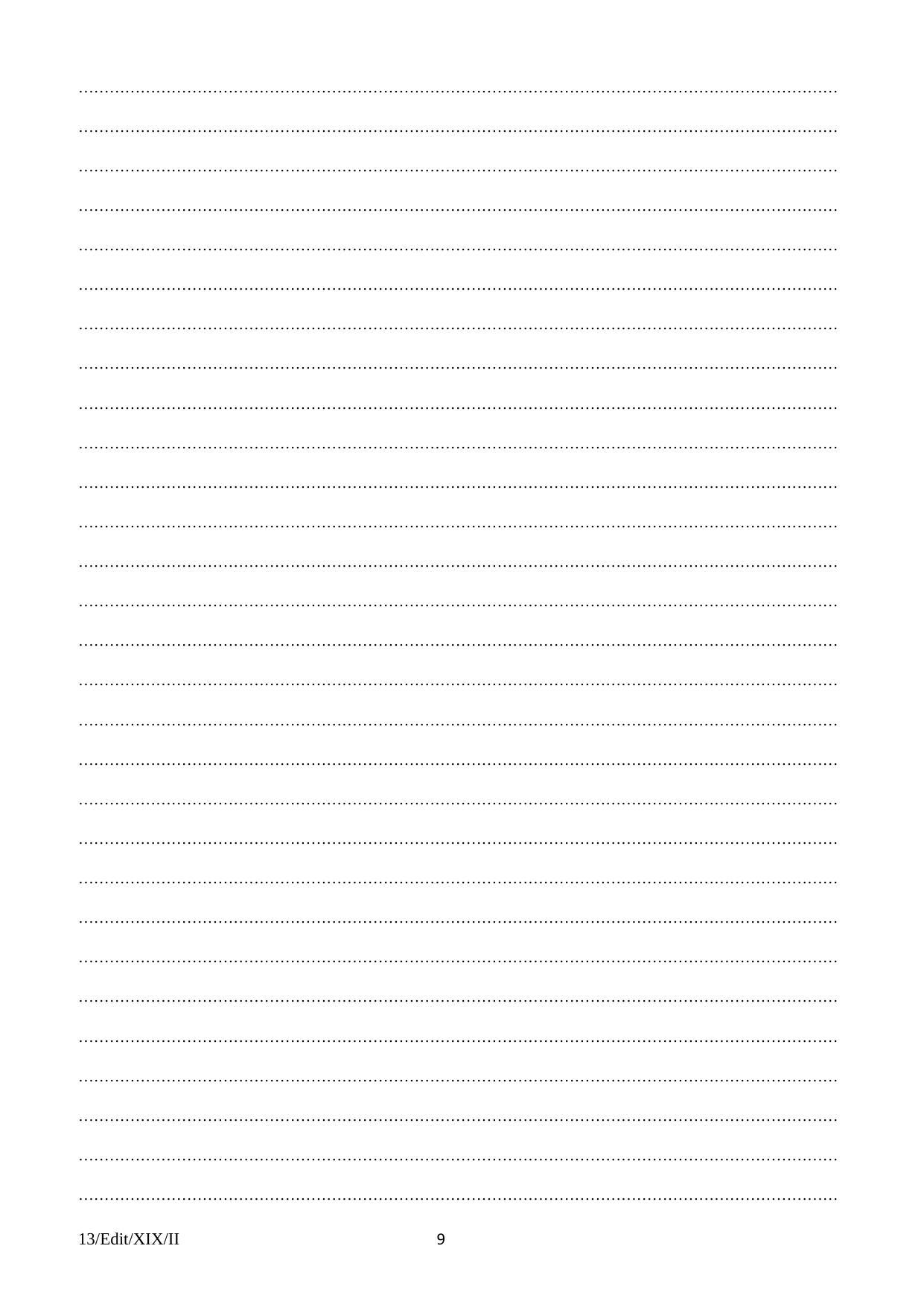 FTII JET Three Year Post Graduate Diploma in Editing (Film Wing) 2019 Question Paper - Page 9
