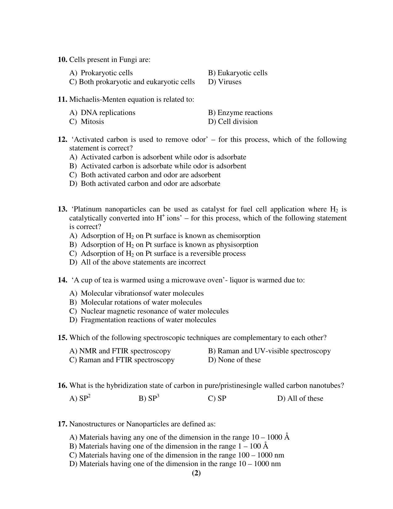 PU MPET Mathematics 2017 Question Paper - Page 33