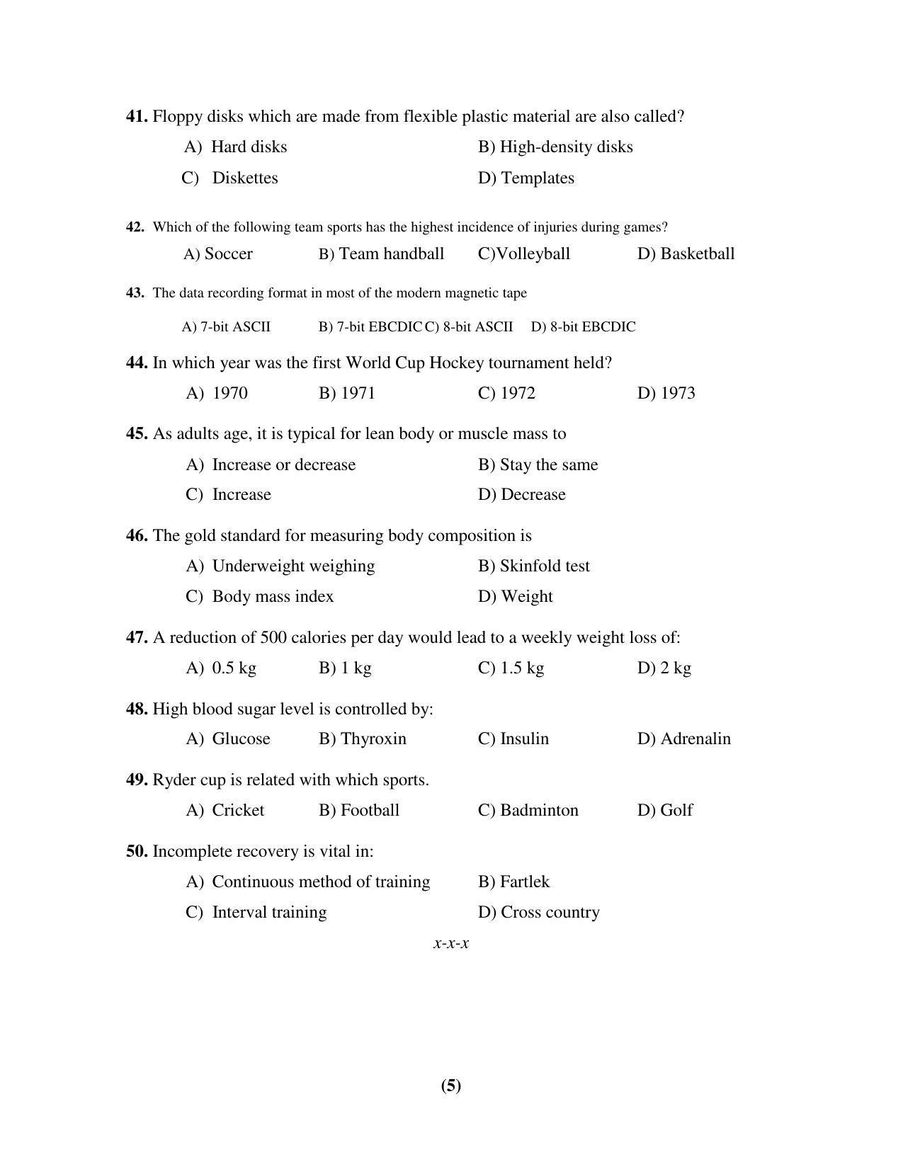 PU MPET Mathematics 2017 Question Paper - Page 53