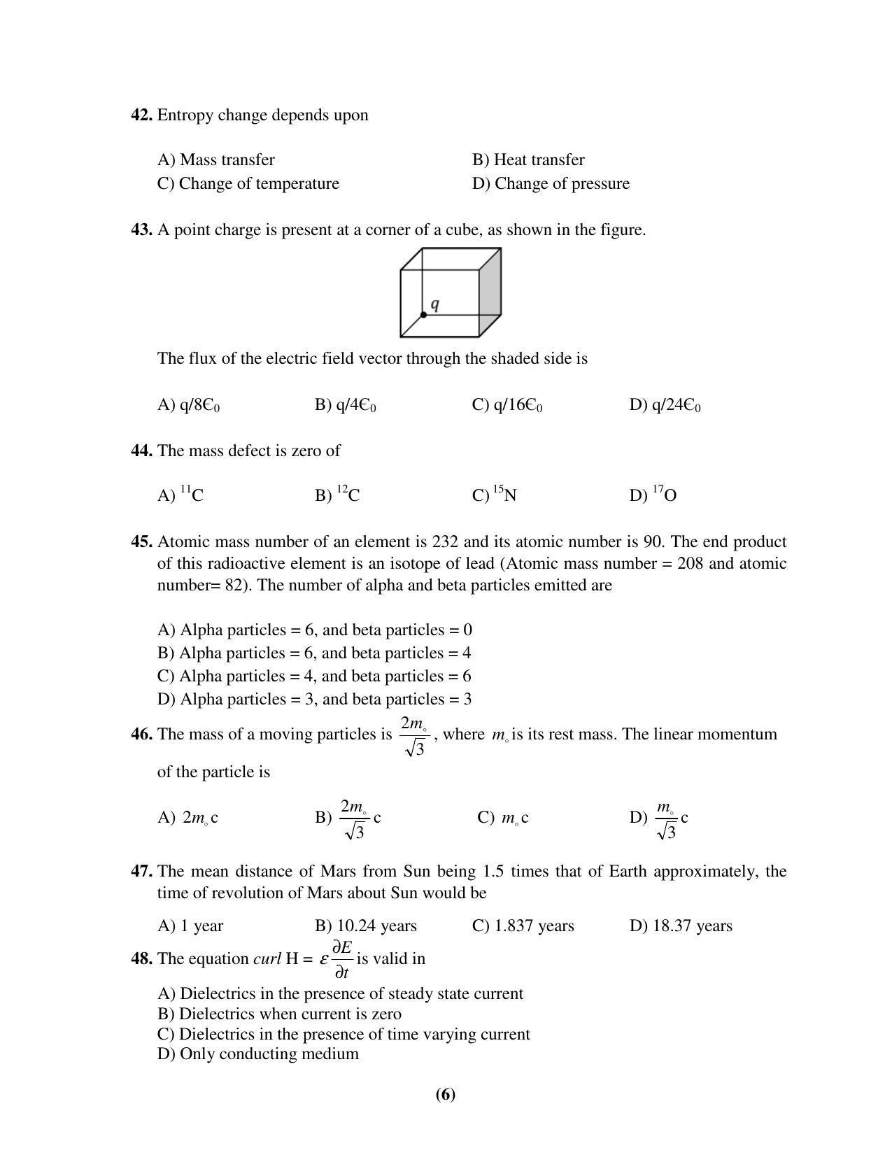 PU MPET Mathematics 2017 Question Paper - Page 59