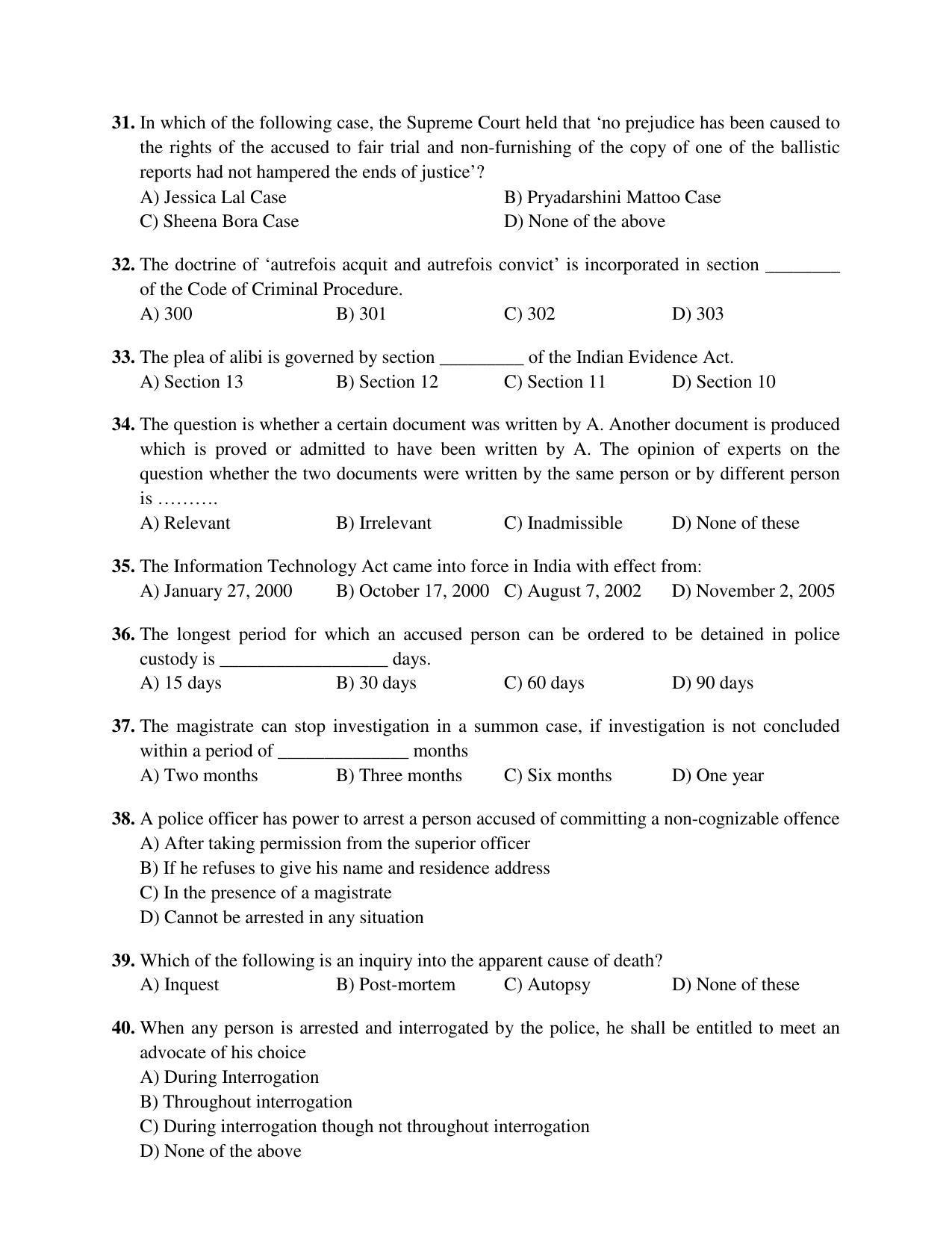 PU MPET Mathematics 2017 Question Paper - Page 70