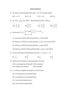 PU MPET Mathematics 2017 Question Paper