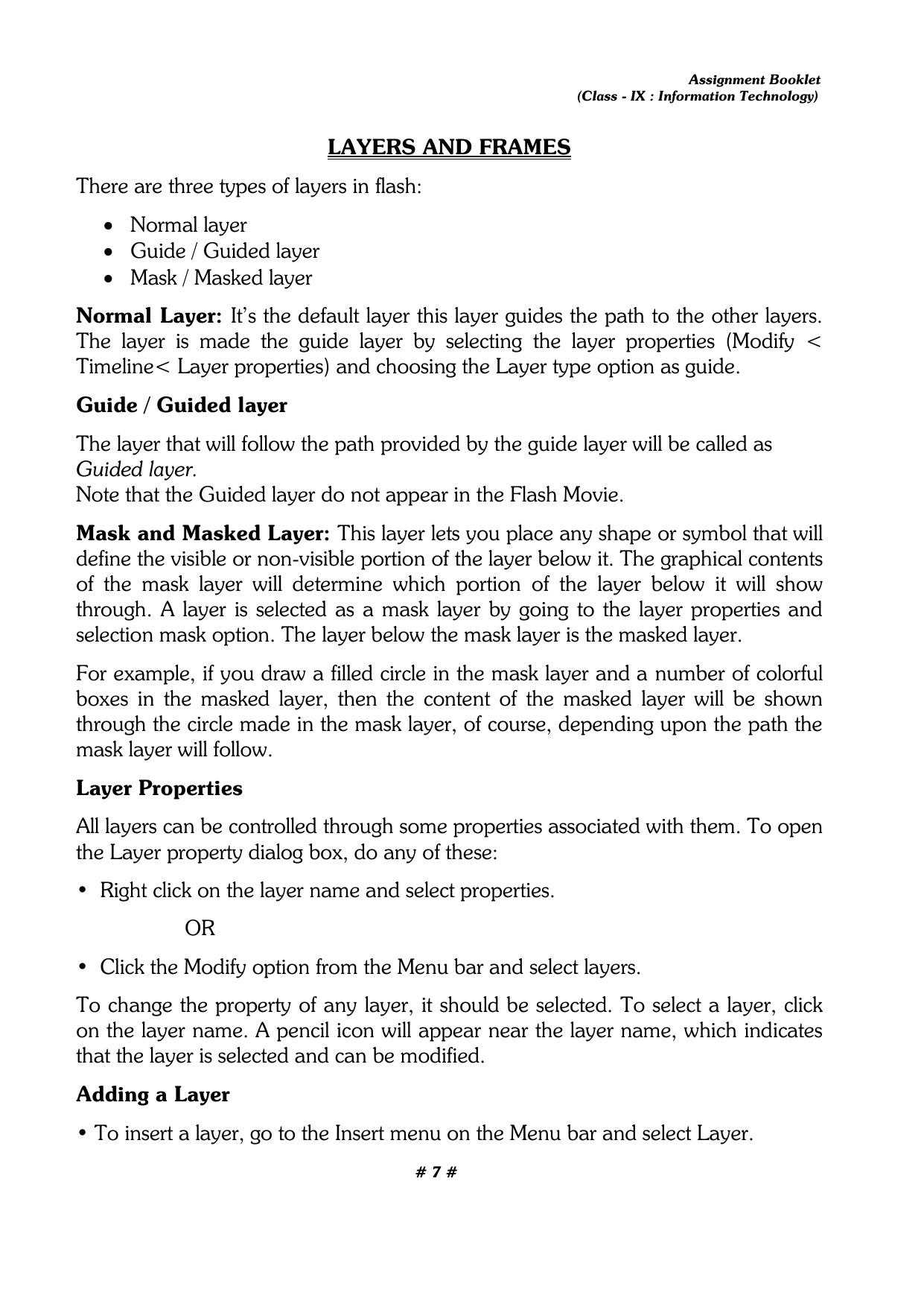 CBSE Worksheets for Class 9 Computer Science Assignment 7 - Page 7