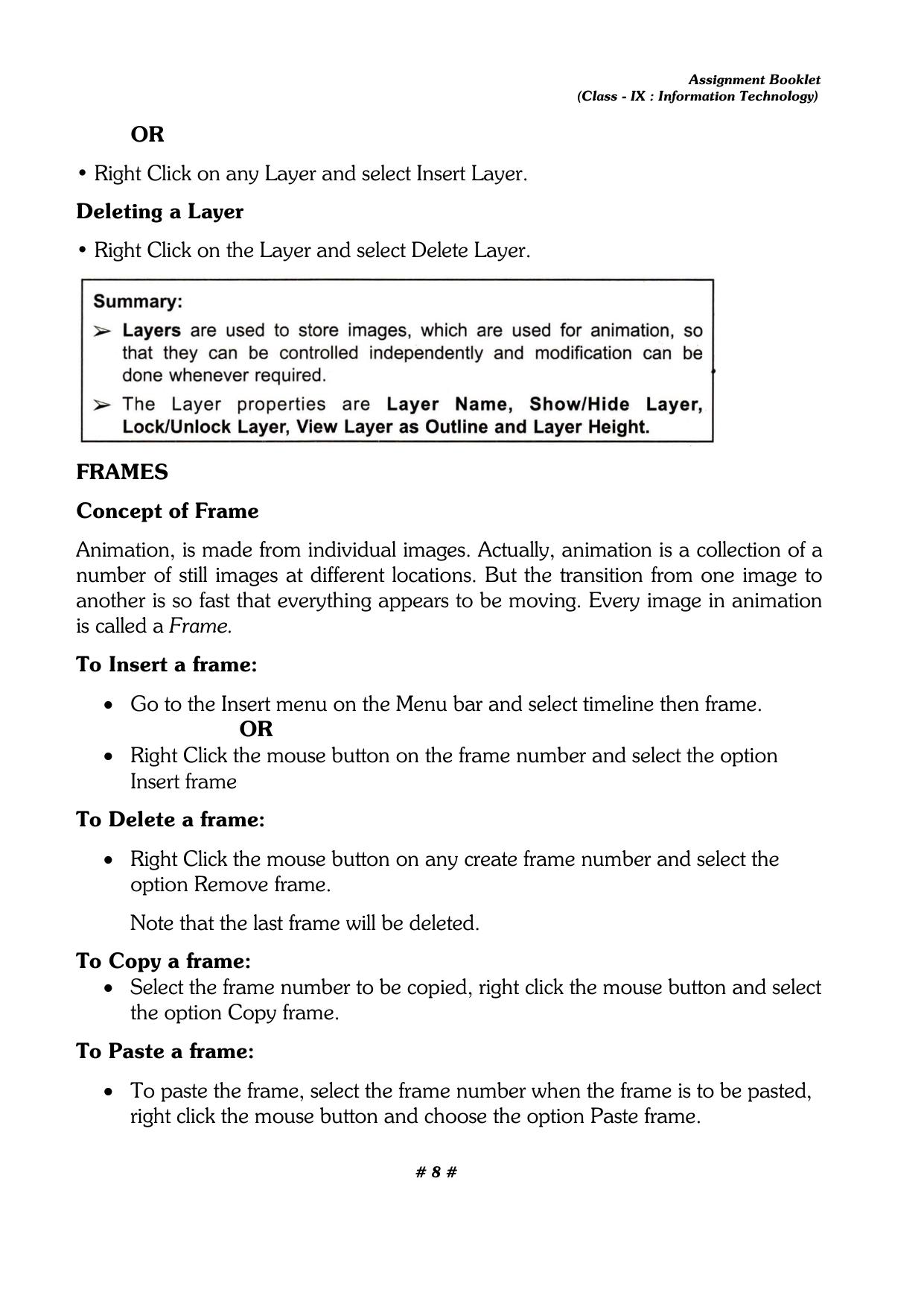 CBSE Worksheets for Class 9 Computer Science Assignment 7 - Page 8