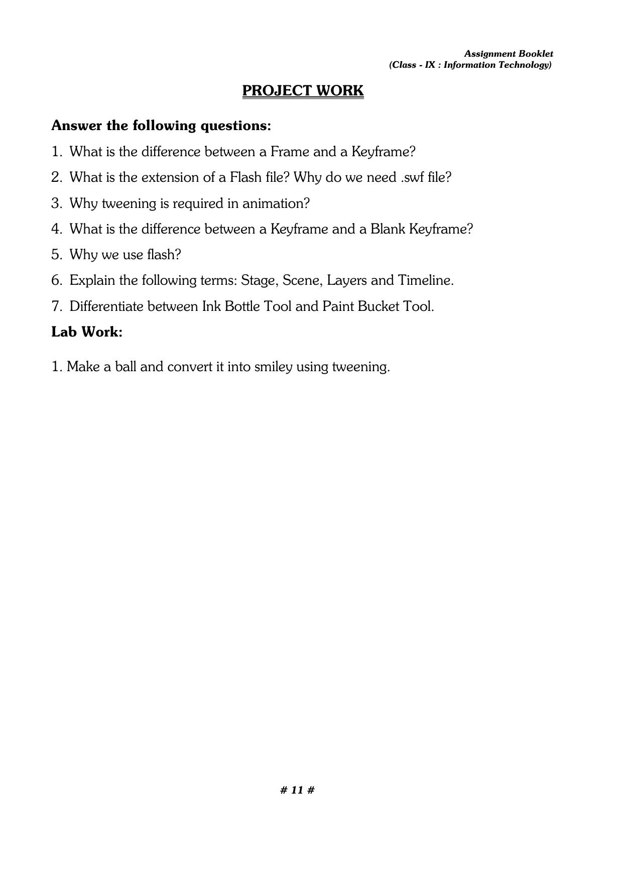CBSE Worksheets for Class 9 Computer Science Assignment 7 - Page 11
