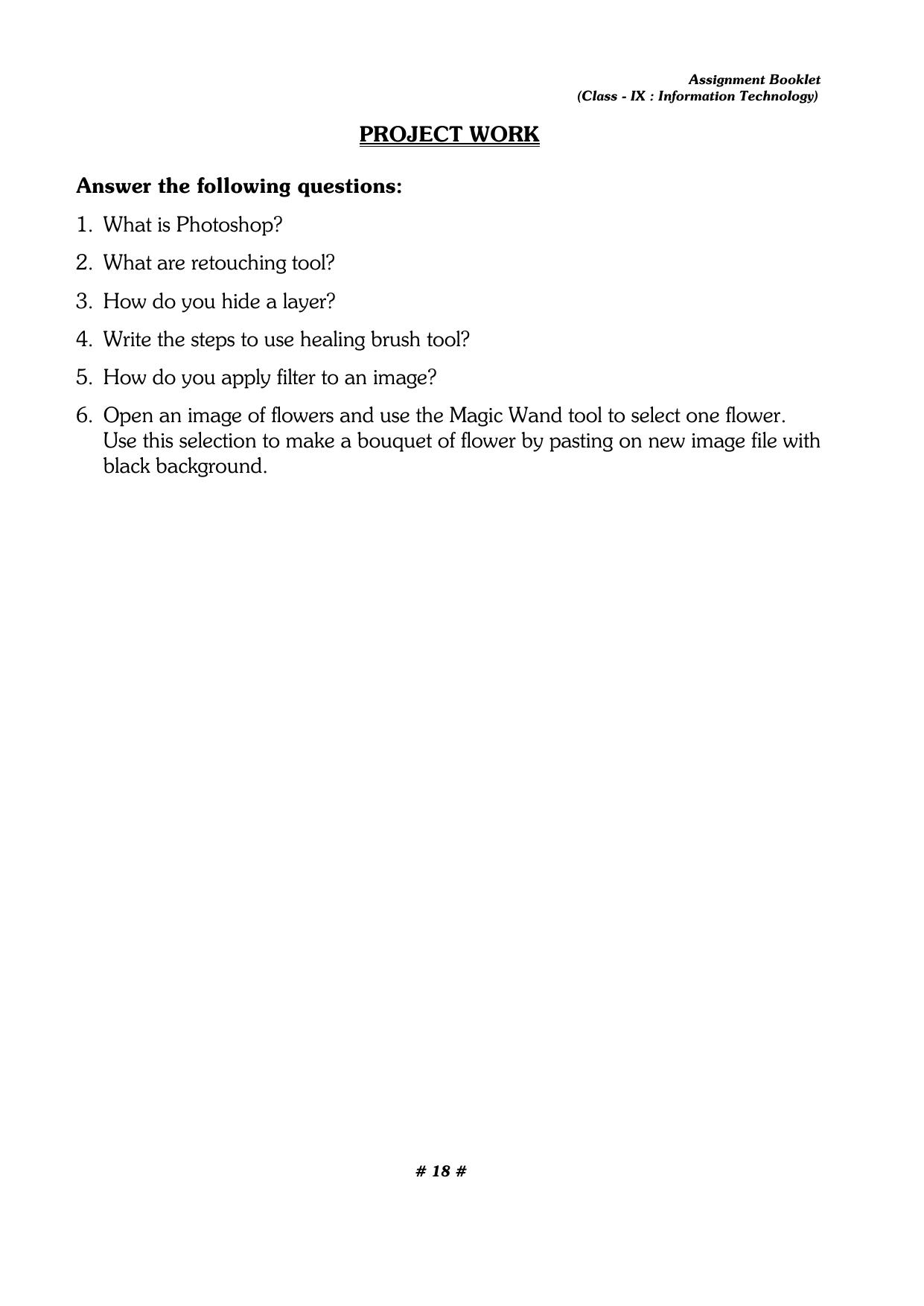 CBSE Worksheets for Class 9 Computer Science Assignment 7 - Page 18