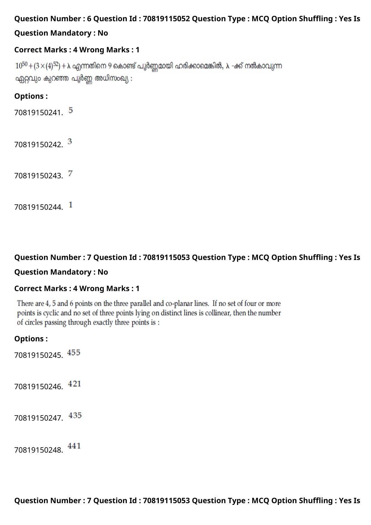 JEE Mains 2021: B Arch & B Planning Malayalam (Shift 2) 23-02-2021 Question Paper - Page 8