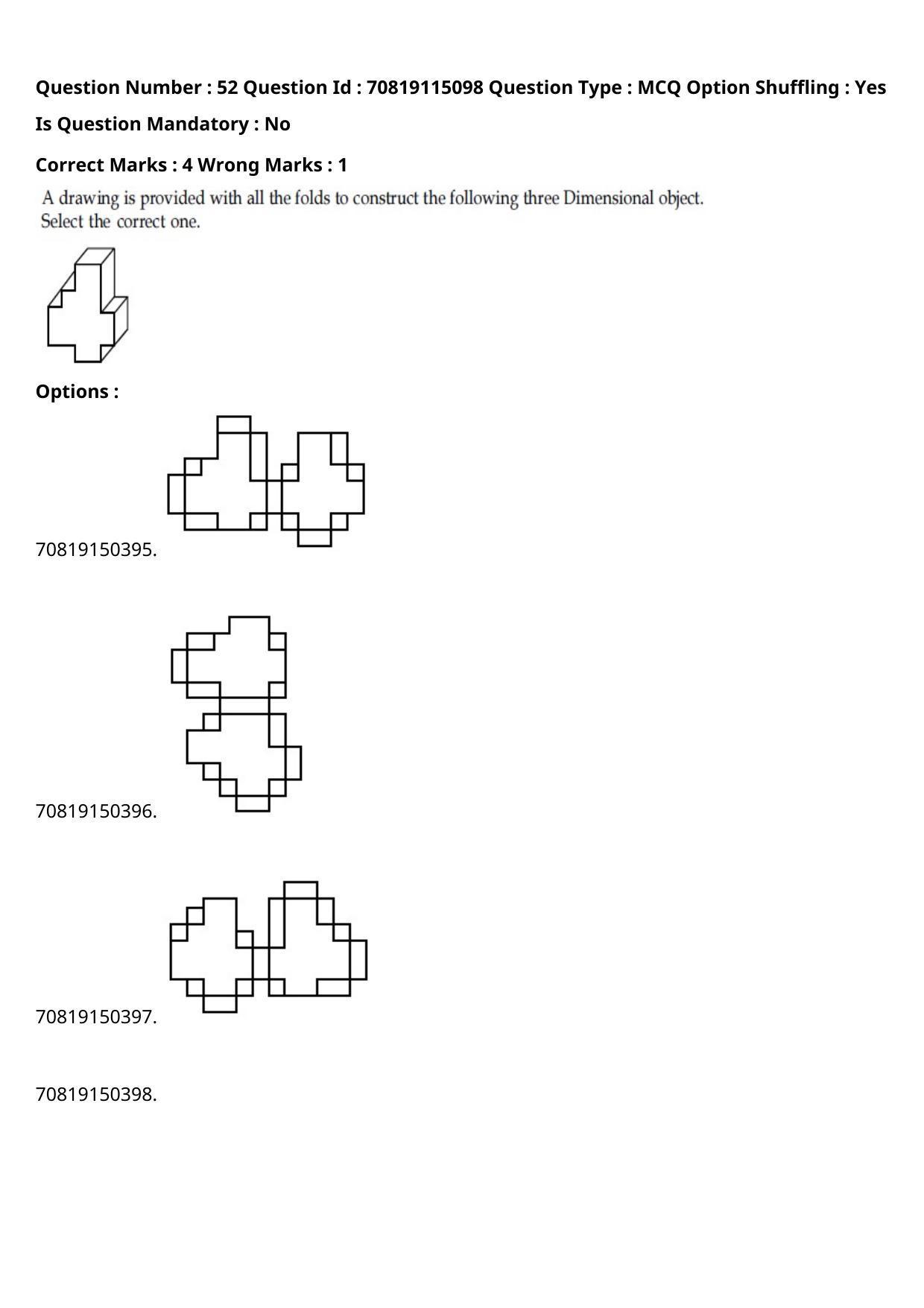 JEE Mains 2021: B Arch & B Planning Malayalam (Shift 2) 23-02-2021 Question Paper - Page 57