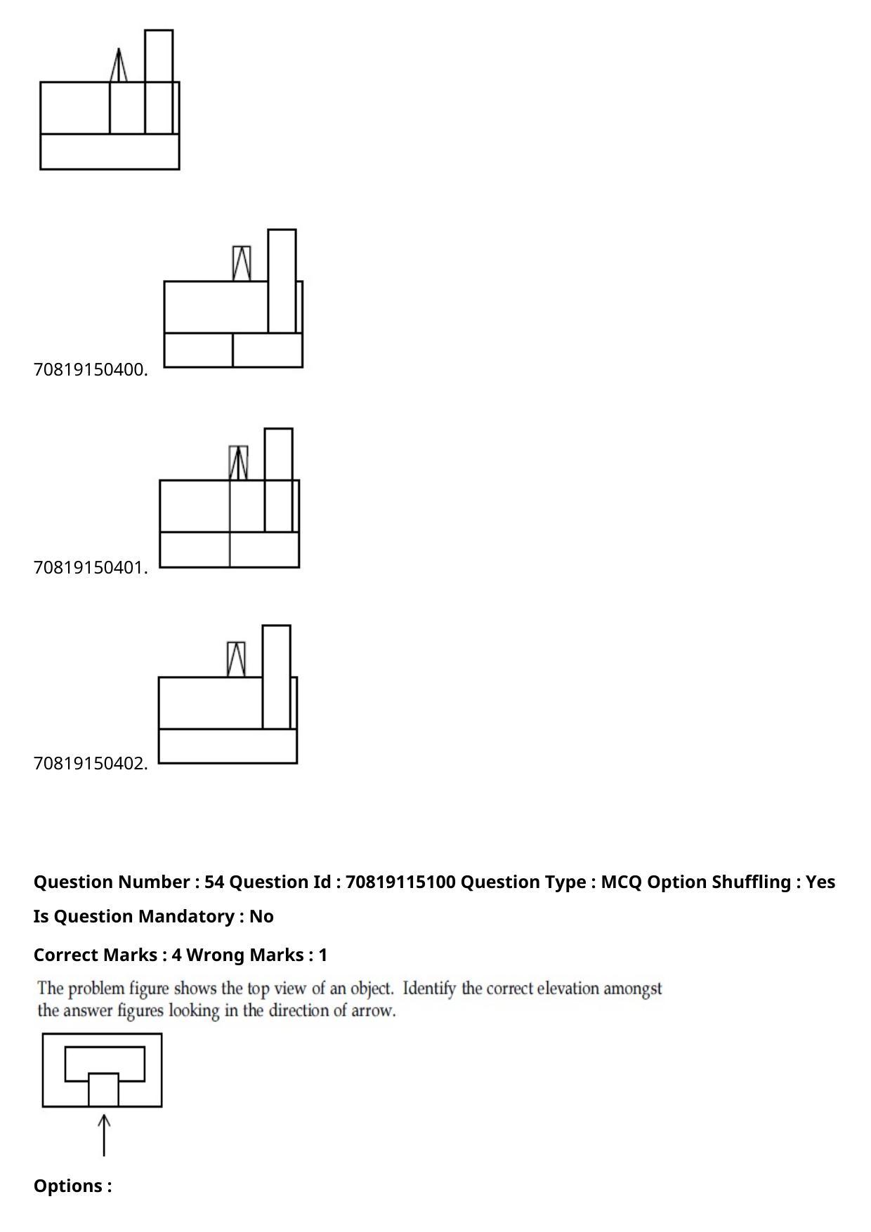 JEE Mains 2021: B Arch & B Planning Malayalam (Shift 2) 23-02-2021 Question Paper - Page 61