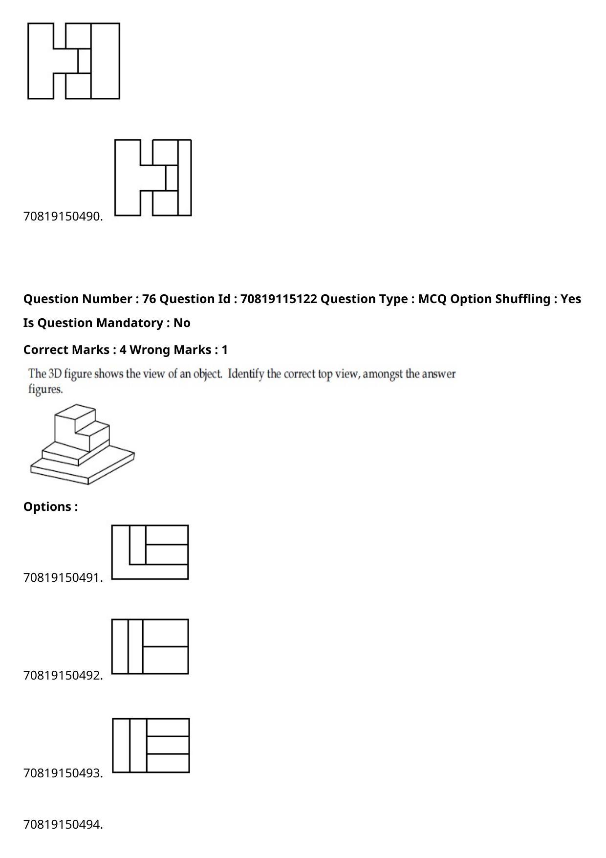 JEE Mains 2021: B Arch & B Planning Malayalam (Shift 2) 23-02-2021 Question Paper - Page 104