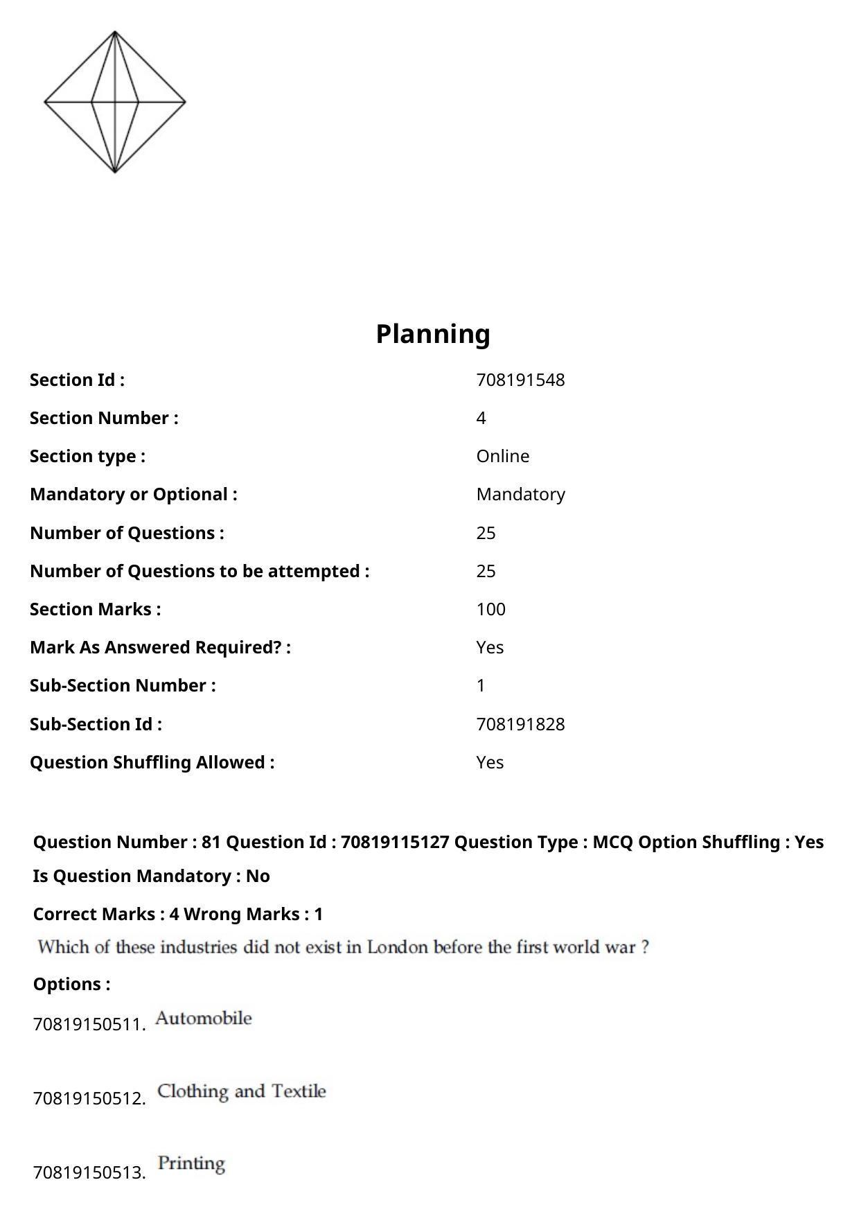JEE Mains 2021: B Arch & B Planning Malayalam (Shift 2) 23-02-2021 Question Paper - Page 113