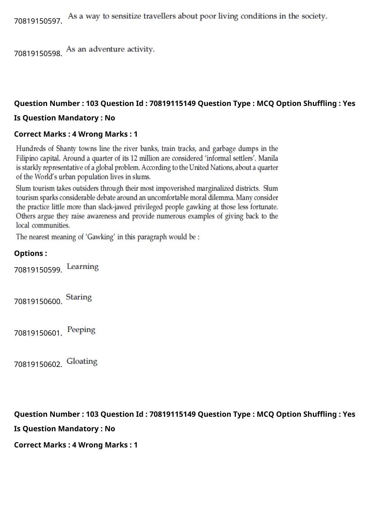JEE Mains 2021: B Arch & B Planning Malayalam (Shift 2) 23-02-2021 Question Paper - Page 141