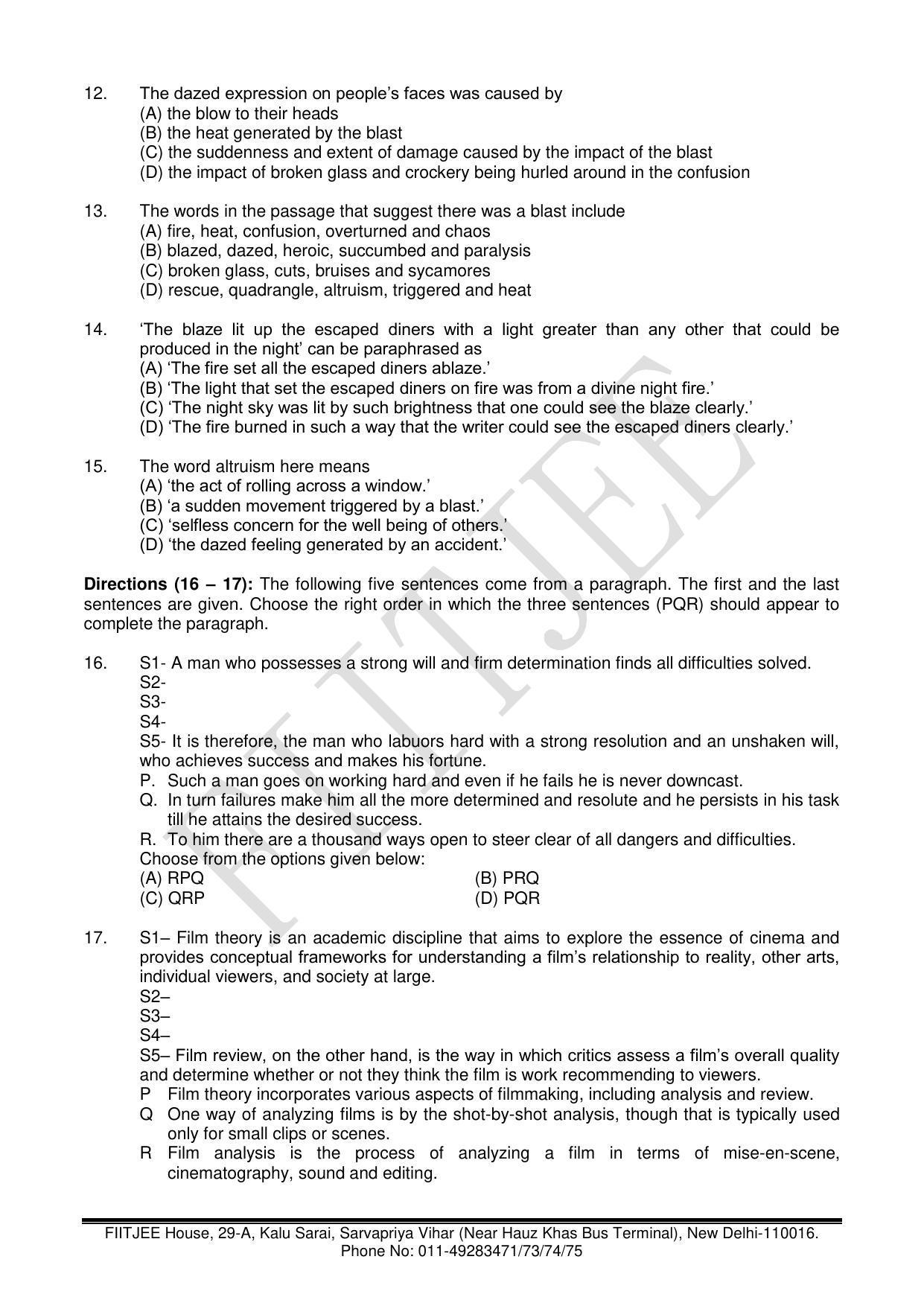 NTSE 2017 (Stage II) Language (LCT) Question Paper (May 14, 2017) - Page 4