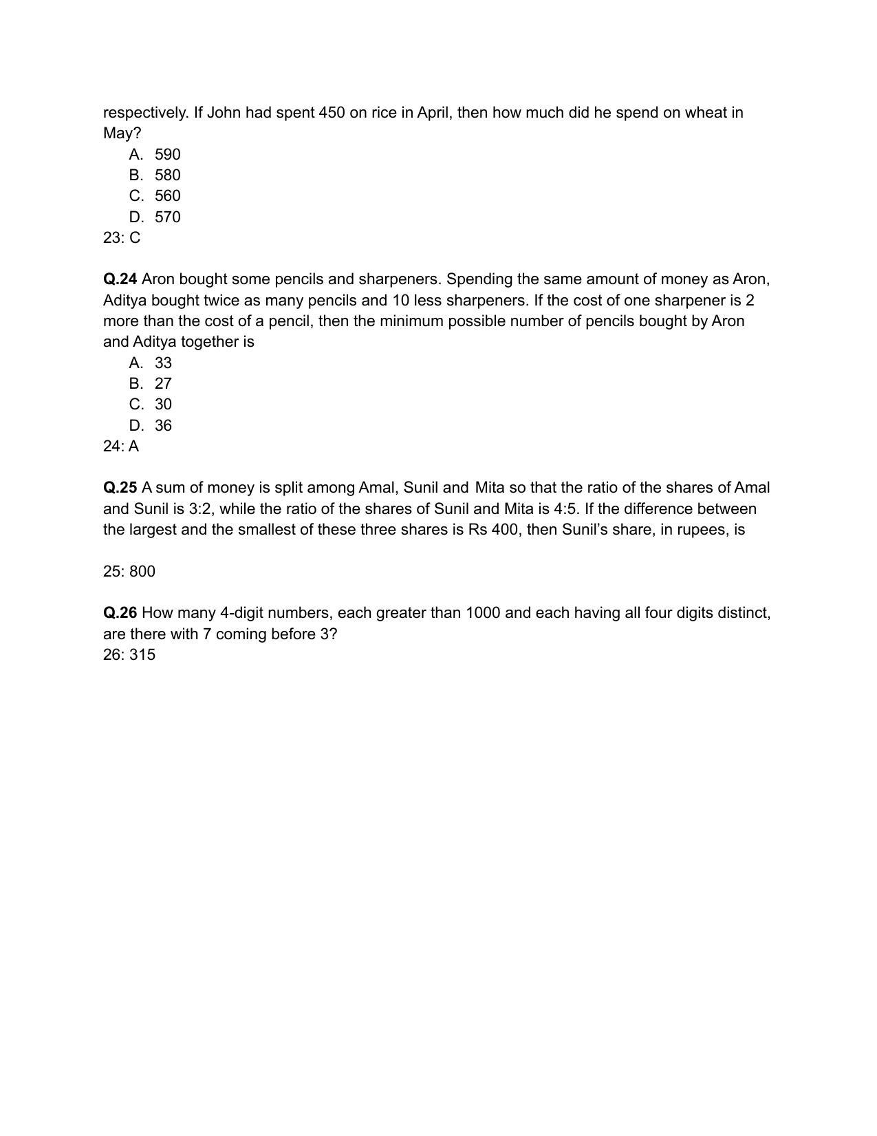 CAT 2020 CAT QA Slot 2 Question Paper - Page 5