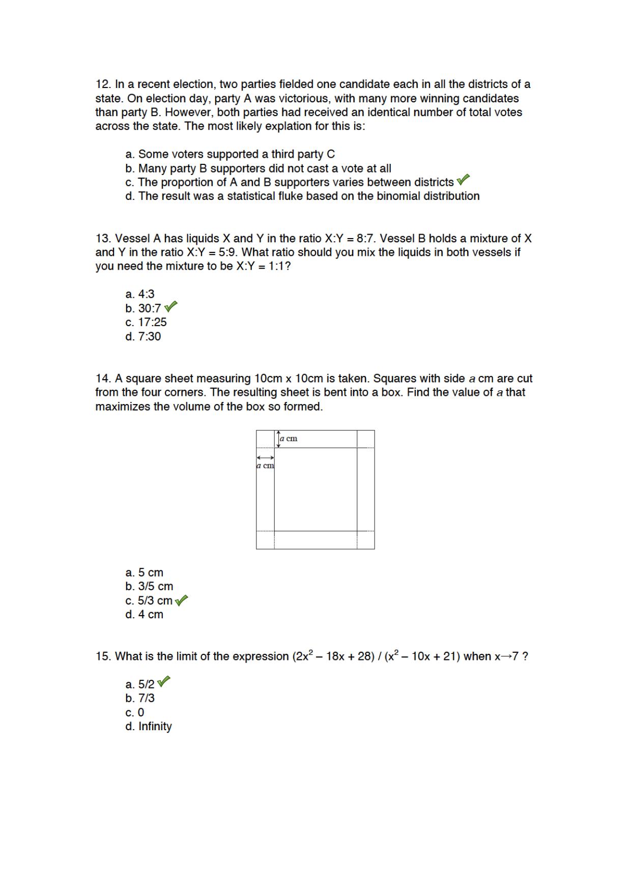 JGEEBILS Biology Answer Keys 2015 - Page 3