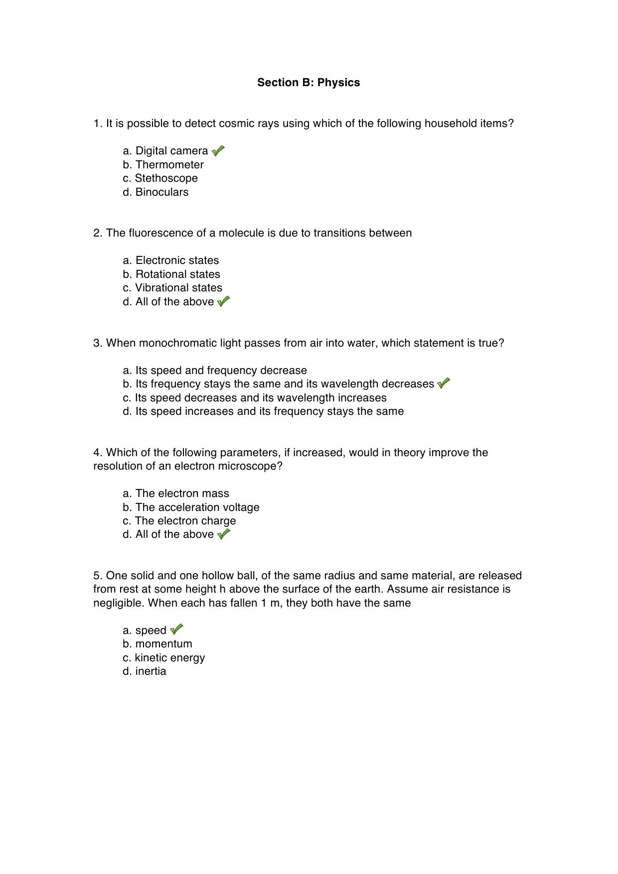 JGEEBILS Biology Answer Keys 2015 - Page 4