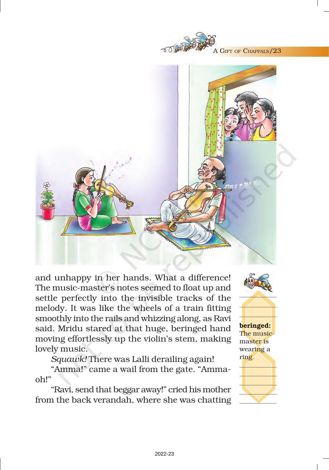 NCERT Book for Class 7 English (Honeycomb): Chapter 2-A Gift of Chappals - Page 6