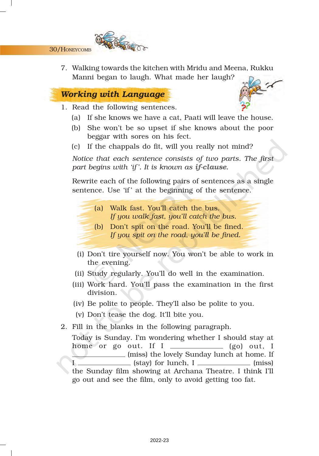 NCERT Book for Class 7 English (Honeycomb): Chapter 2-A Gift of Chappals - Page 13
