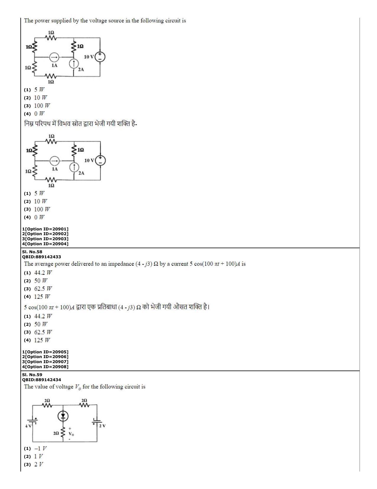 CUET (PG) 2022: PGQP-08 Electronic com engg. _ Communication and Inf. Engg (07-09-2022) Question Paper - Page 22