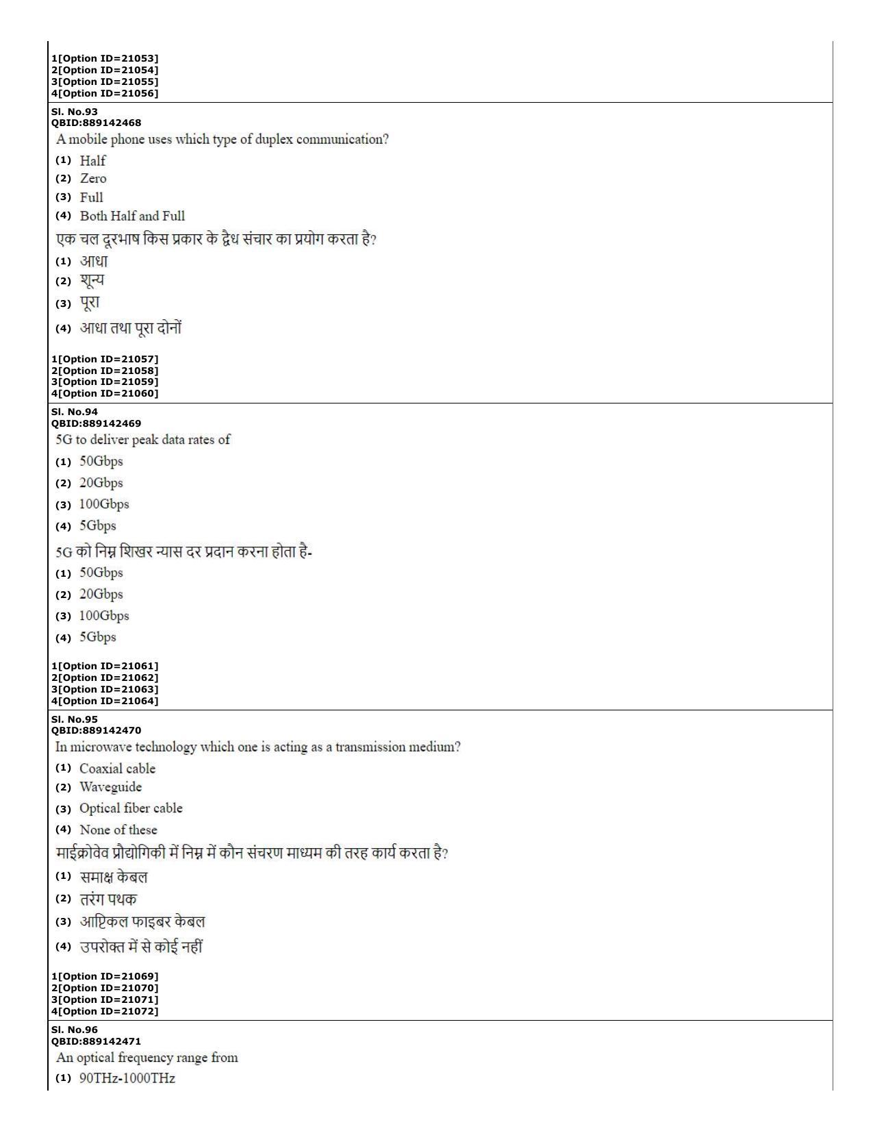 CUET (PG) 2022: PGQP-08 Electronic com engg. _ Communication and Inf. Engg (07-09-2022) Question Paper - Page 35