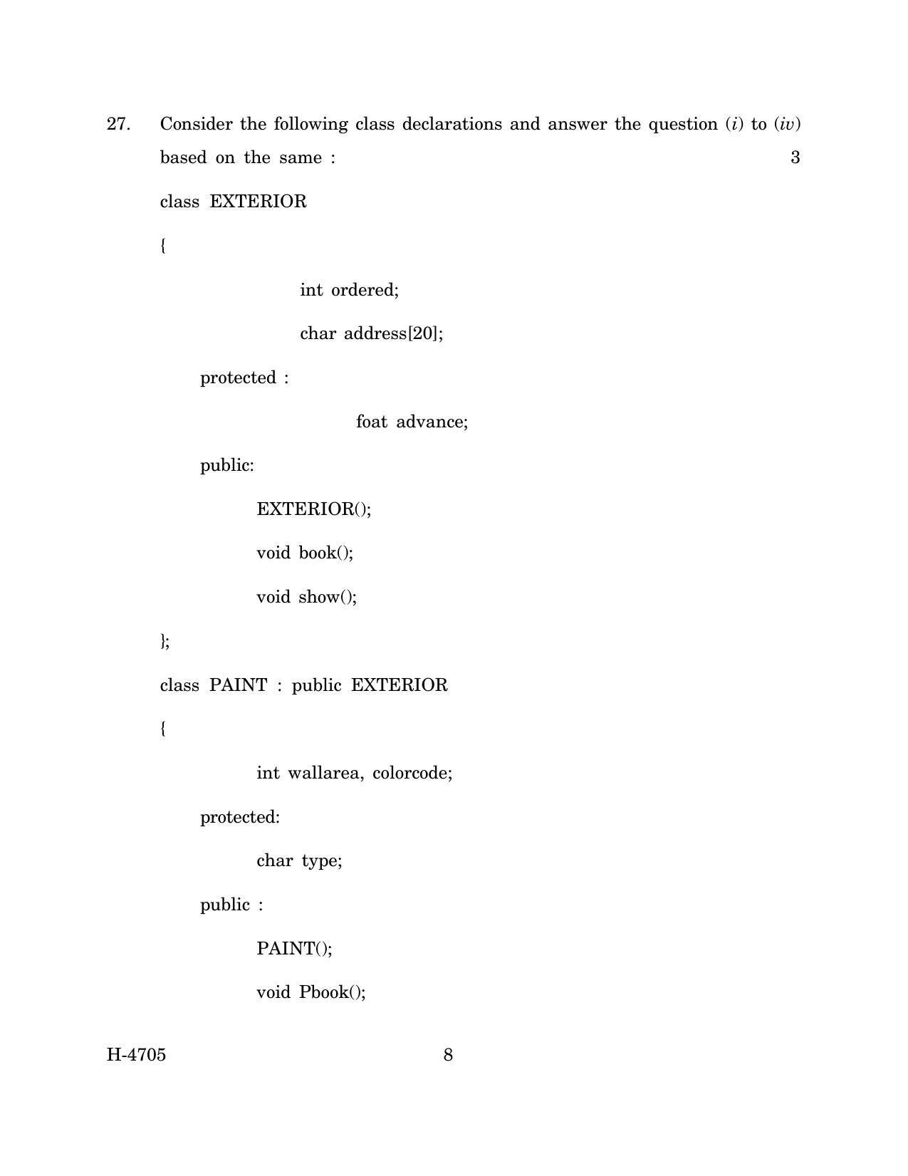 Goa Board Class 12 Computer Science (March 2024) Question Paper - Page 8