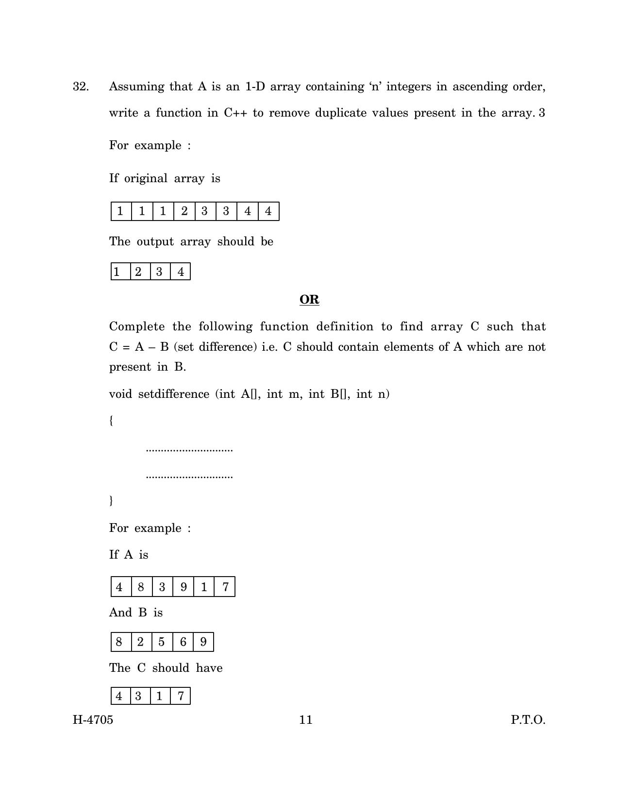 Goa Board Class 12 Computer Science (March 2024) Question Paper - Page 11