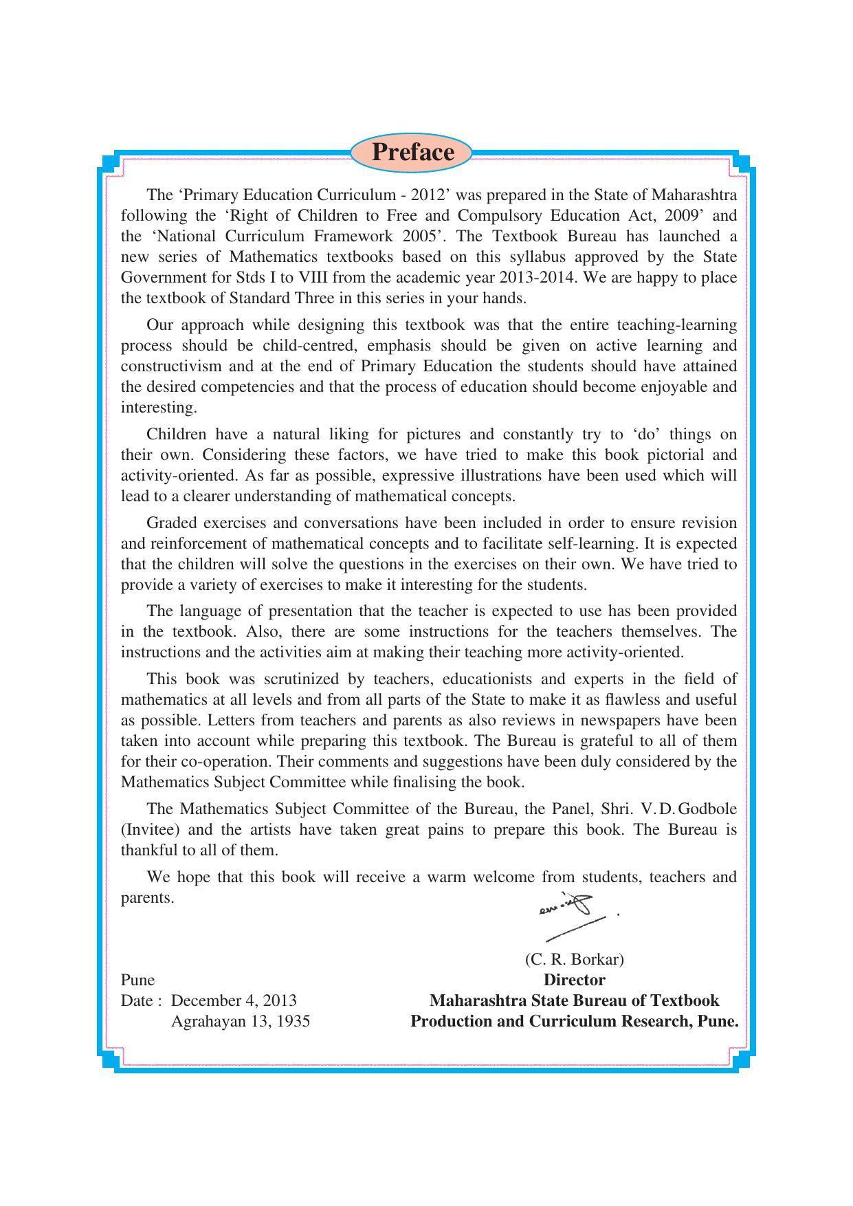 Maharashtra Board Class 3 Maths (English Medium) Textbook - Page 7