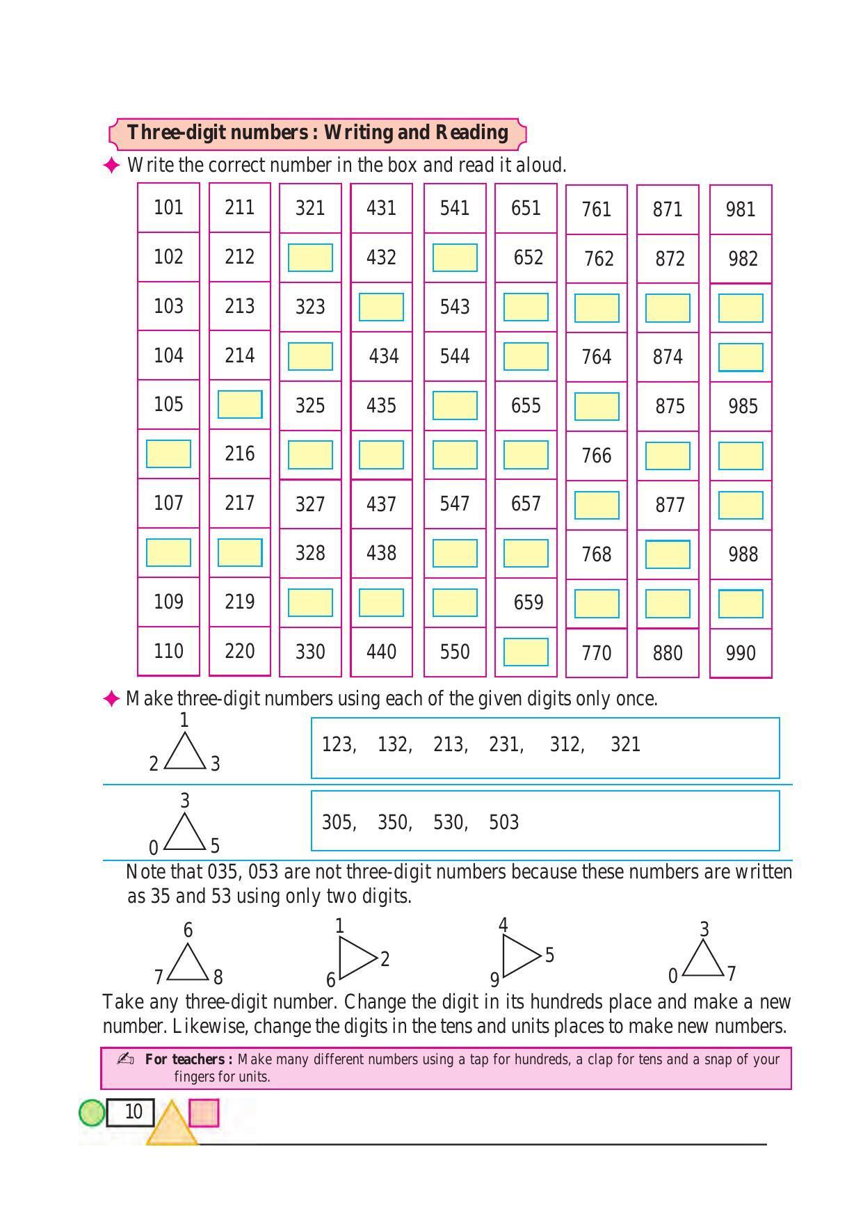 Maharashtra Board Class 3 Maths (English Medium) Textbook - Page 20