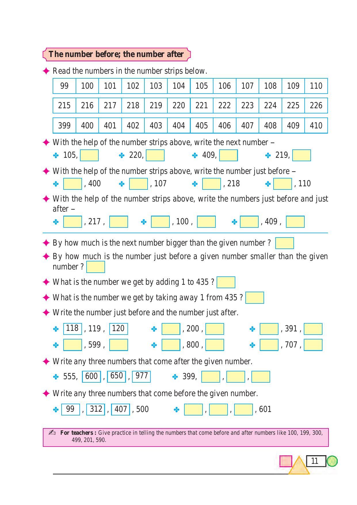 Maharashtra Board Class 3 Maths (English Medium) Textbook - Page 21