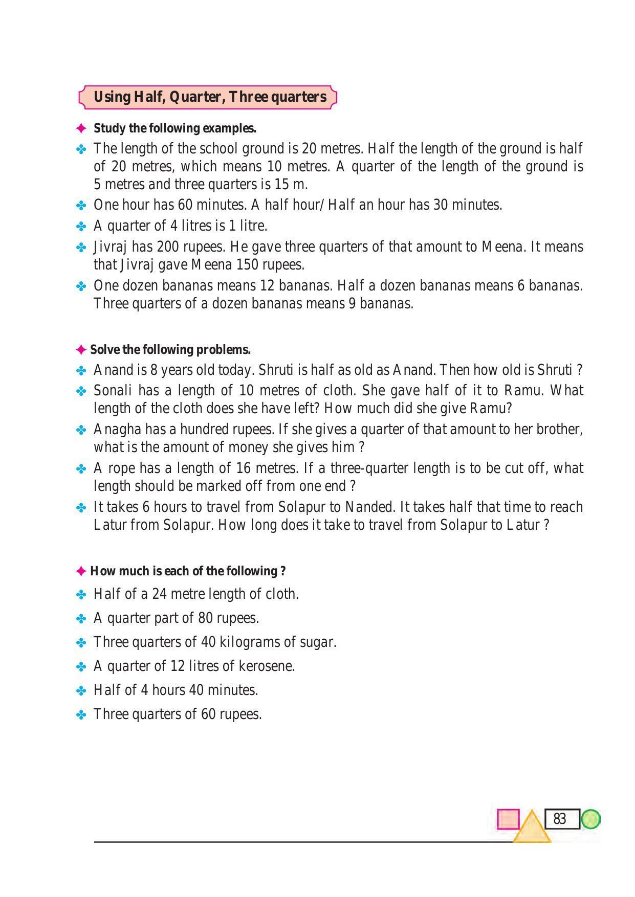 Maharashtra Board Class 3 Maths (English Medium) Textbook - Page 93