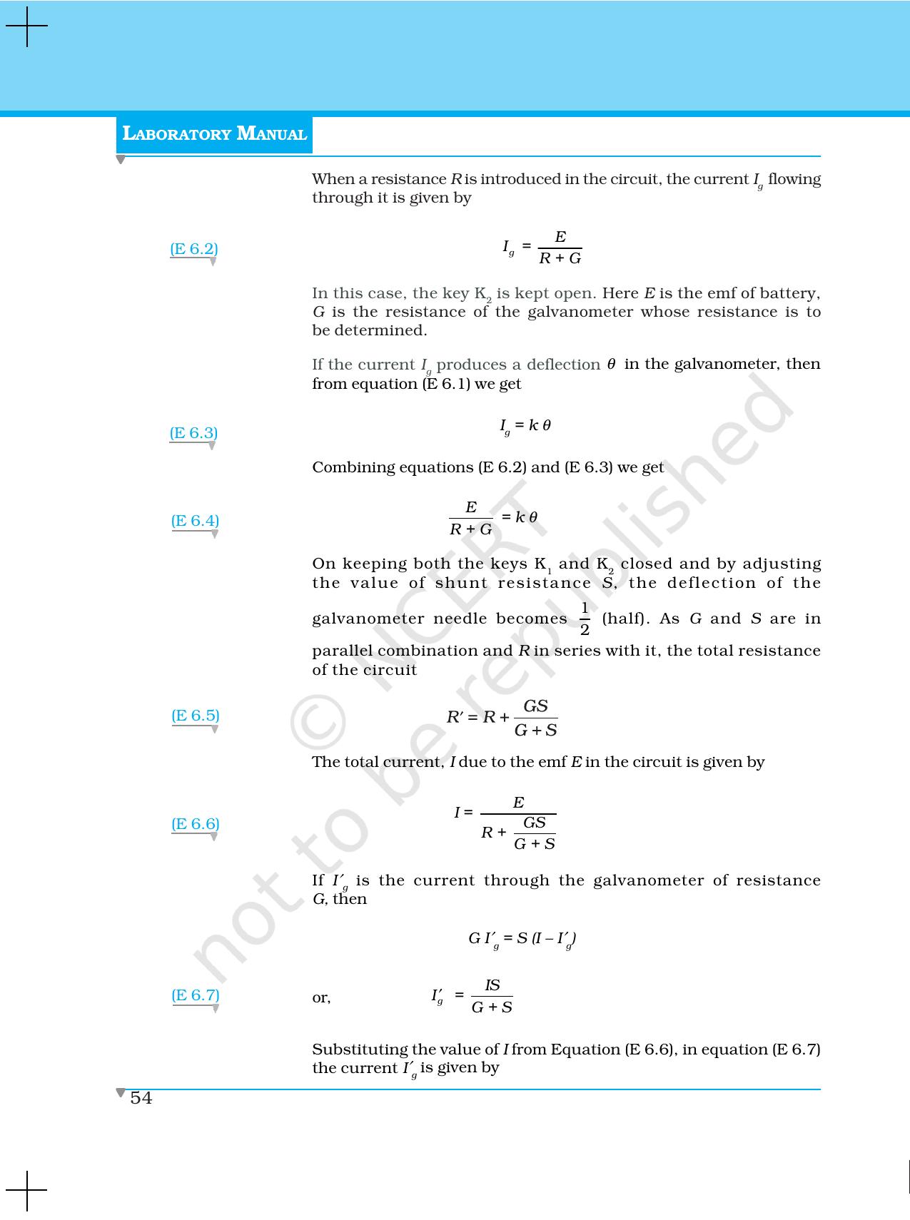 NCERT Laboratory Manuals for Class XII Physics - Experiment 6 & 7 - Page 2
